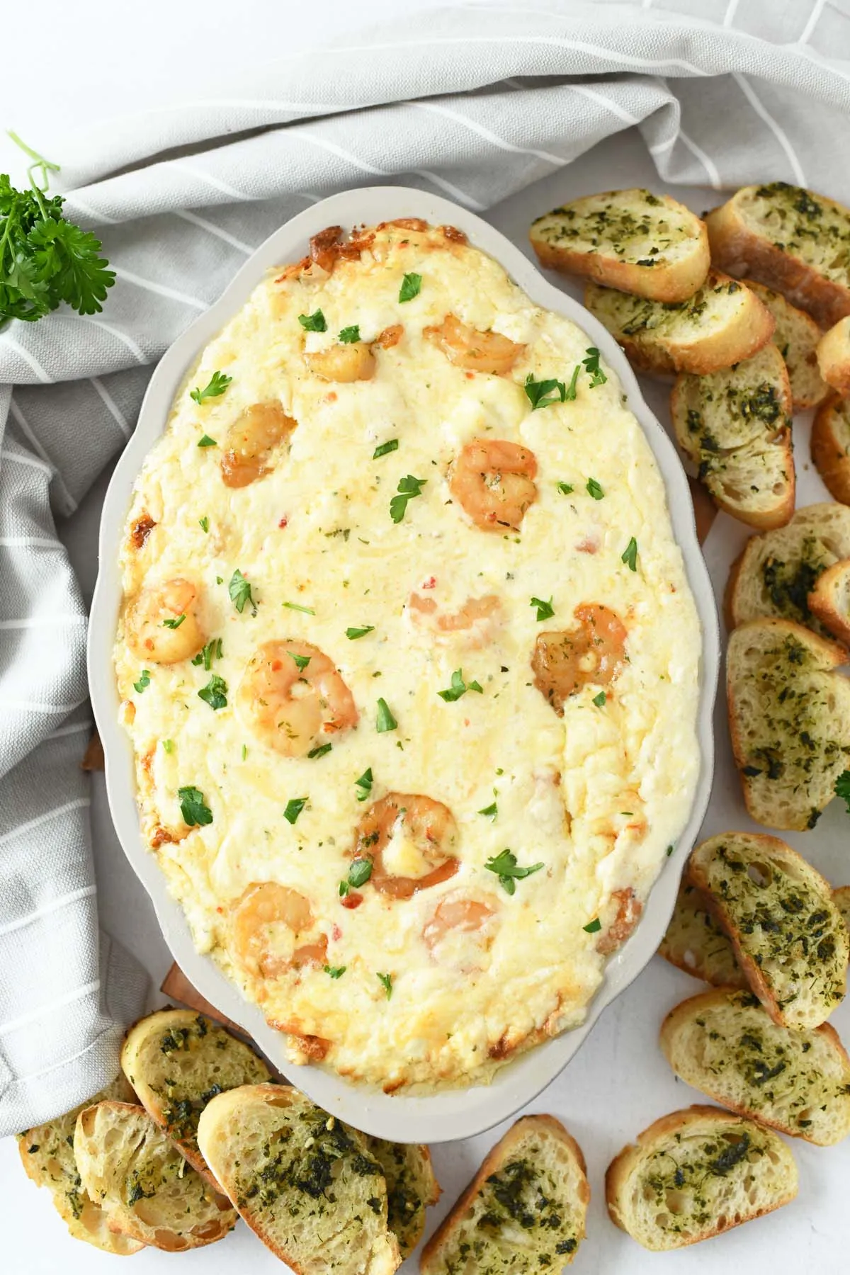 Hot and Cheesy Baked Shrimp Scampi Dip