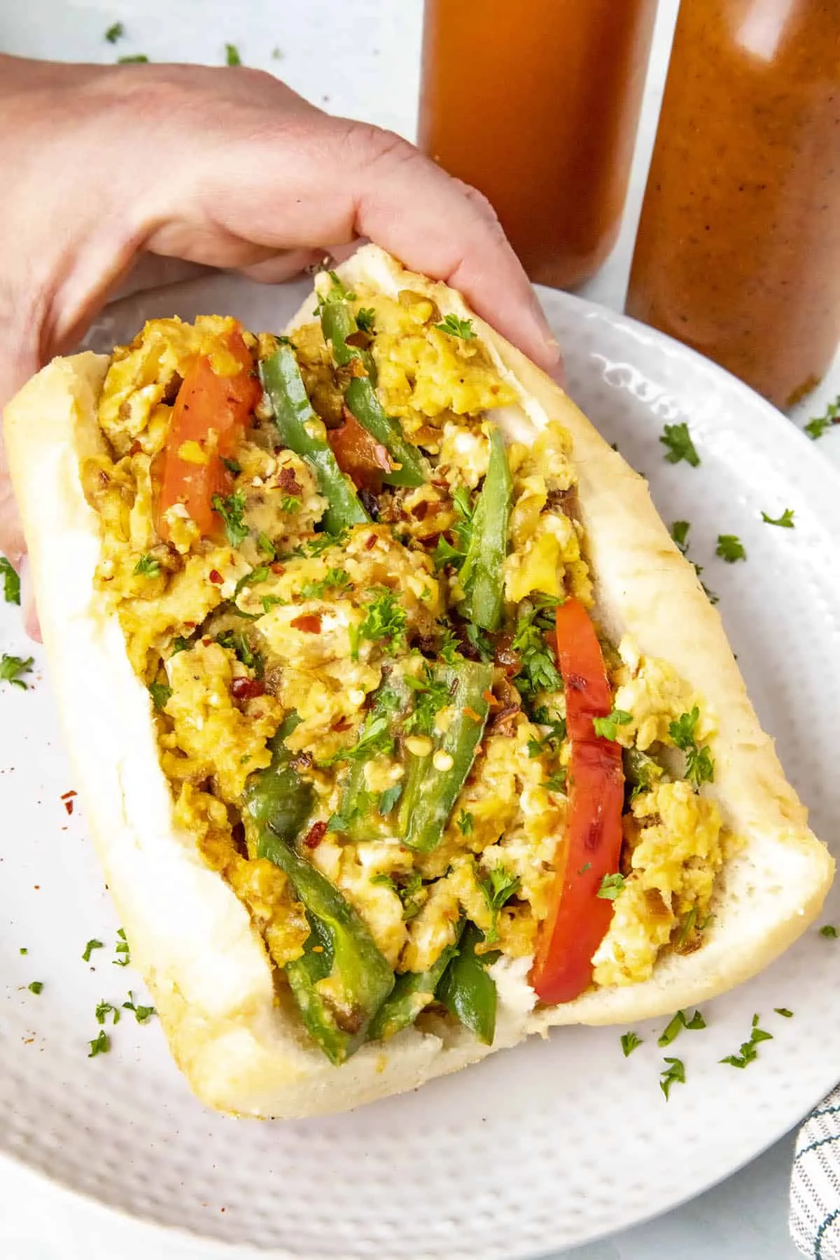 Humble Pepper and Egg Sandwich