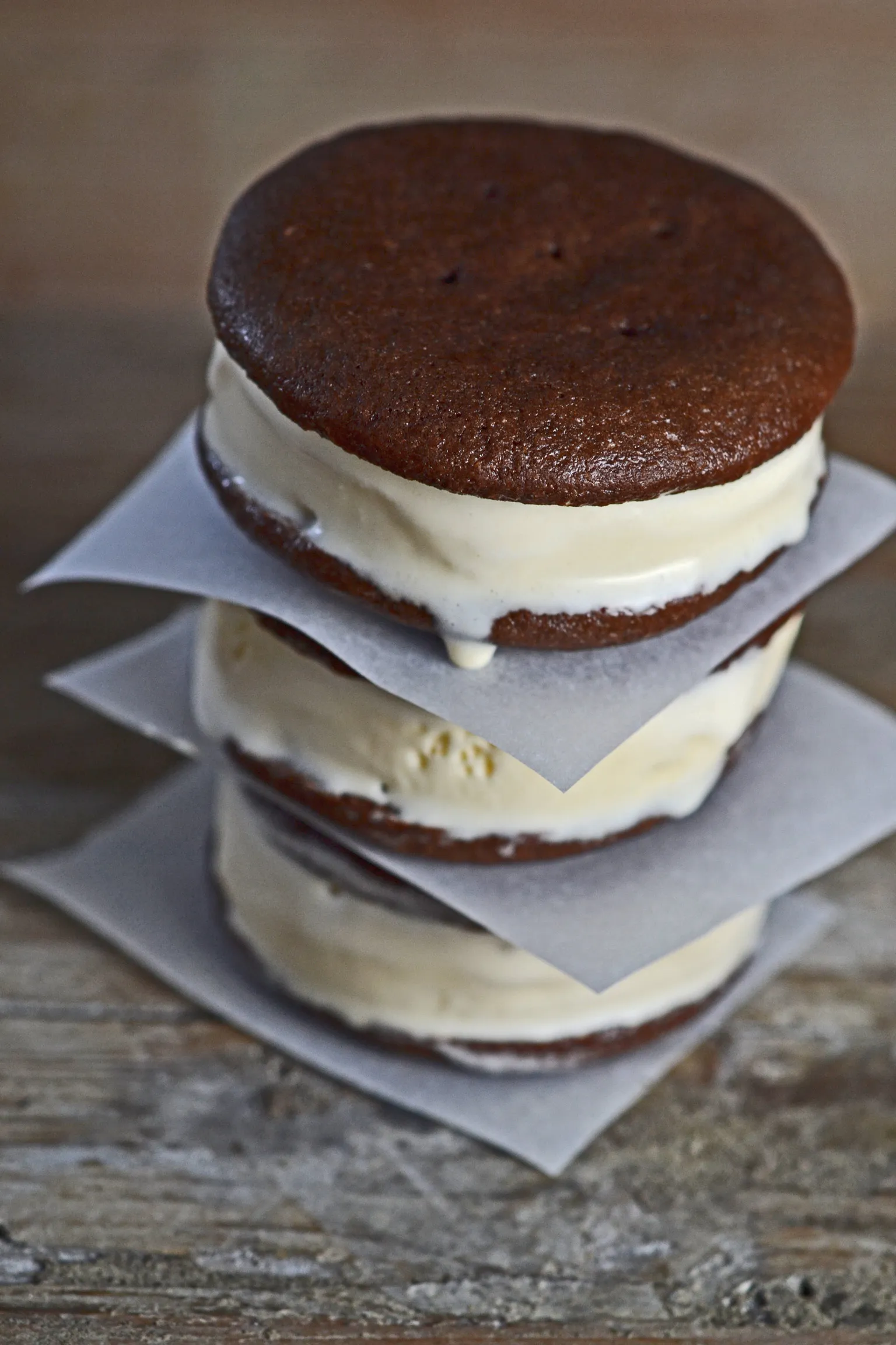Ice Cream Sandwich Chocolate Wafer Cookies