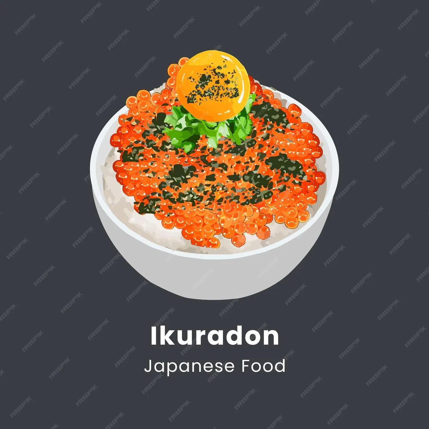 Ikura Donburi Salmon Roe Bowl