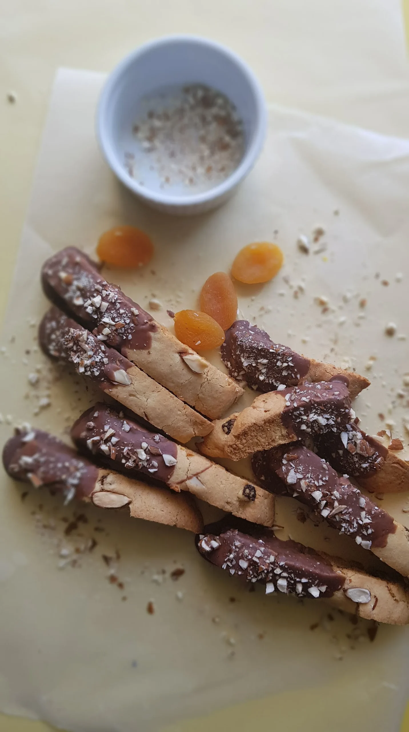 India Oma Almond Apricot Biscotti