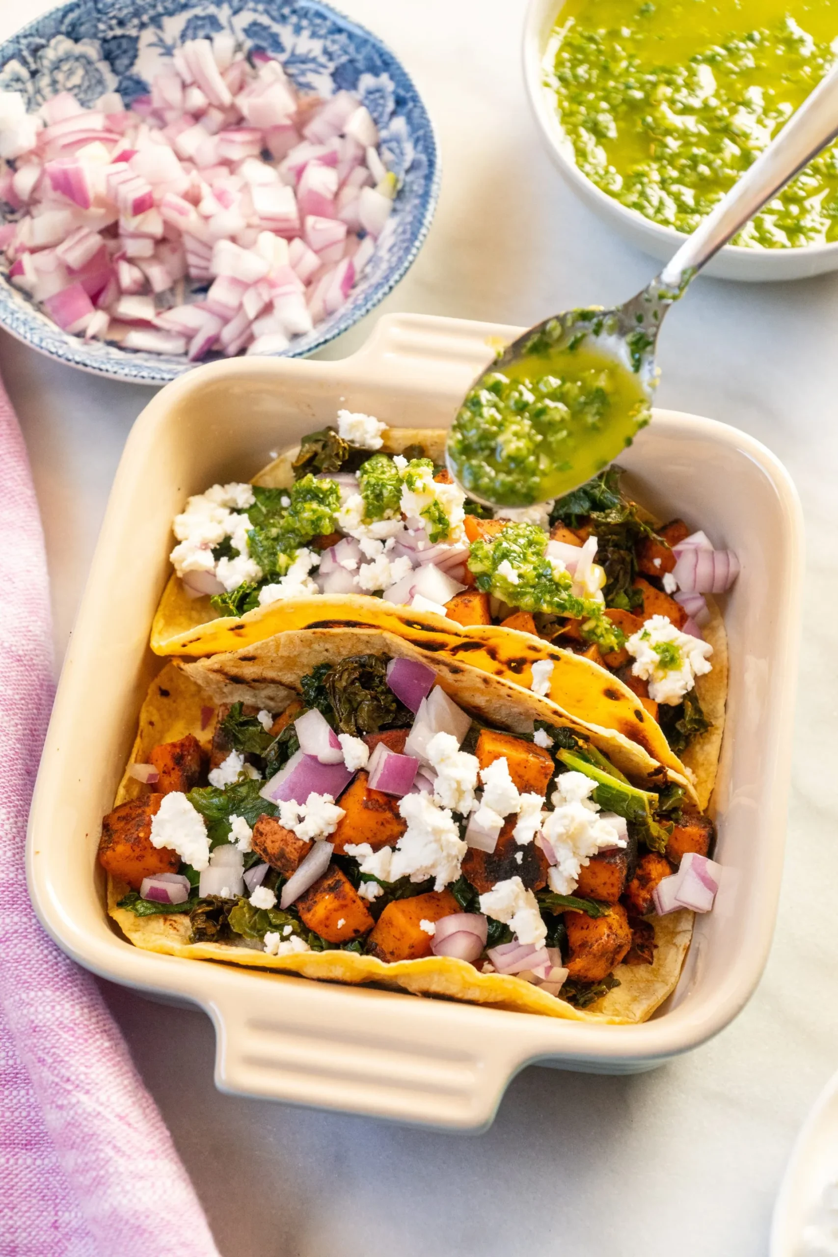 Indian Inspired Sweet Potato Tacos