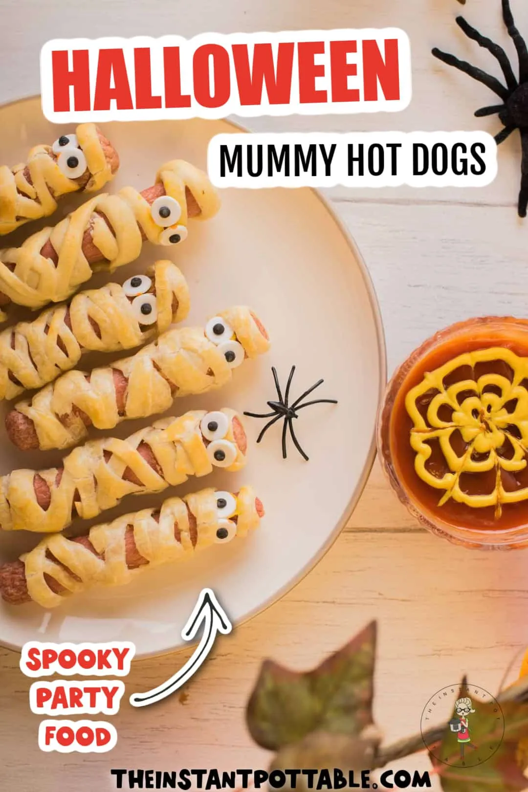 Instant Pot Halloween Mummy Dogs