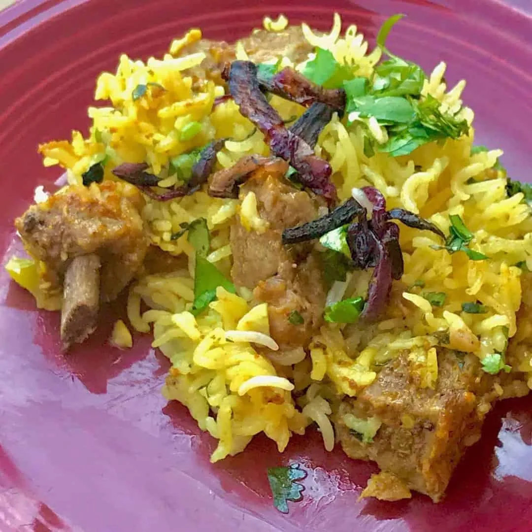 Instant Pot Kacchi Lamb Dum Biryani