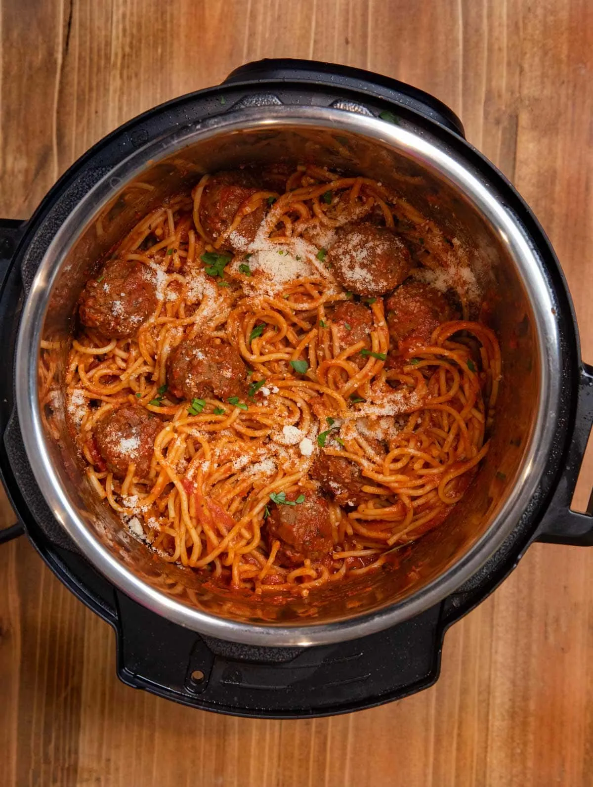 Instant Pot Spaghetti and Meatballs Kim's Fave