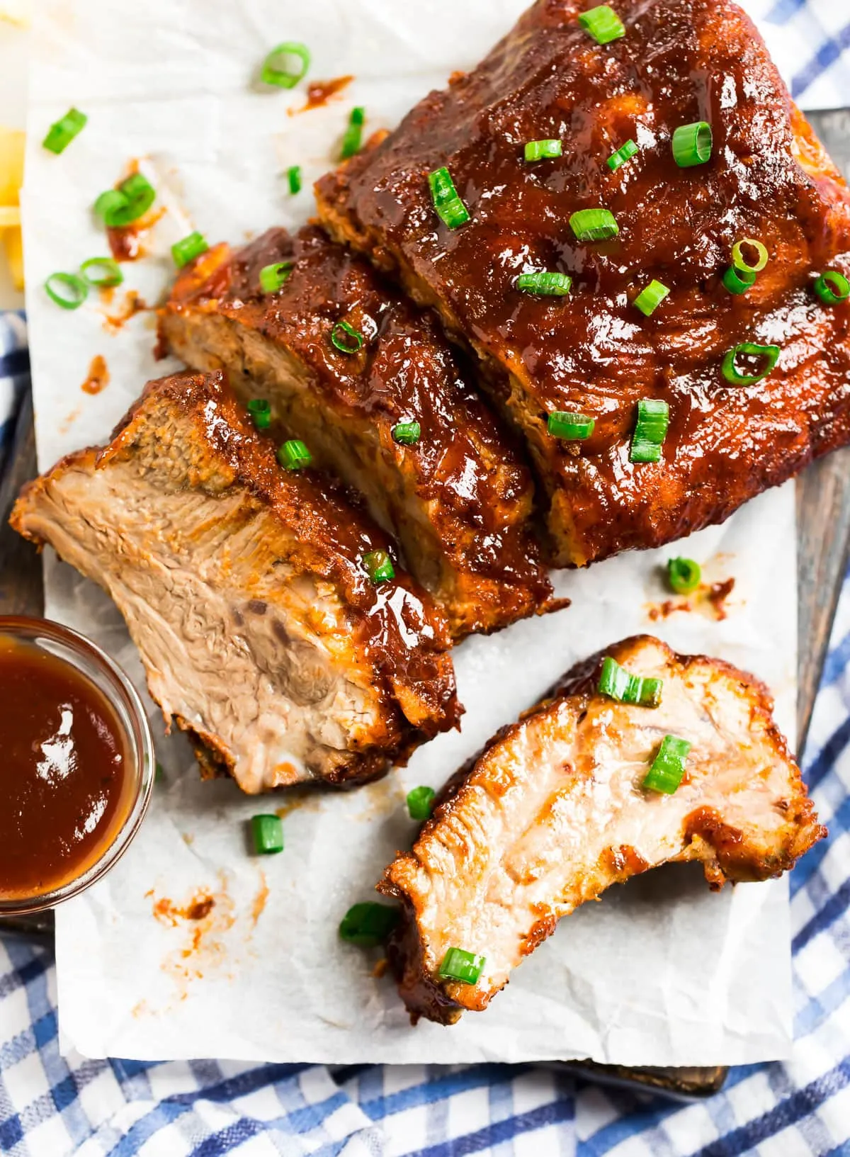 Instant Pot Spare Ribs with BBQ Rub and Sauce