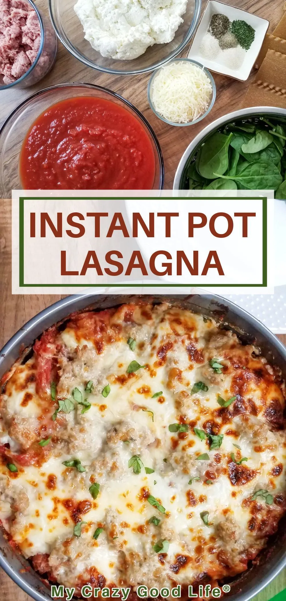 Instant Pot Weight Watchers Lasagna