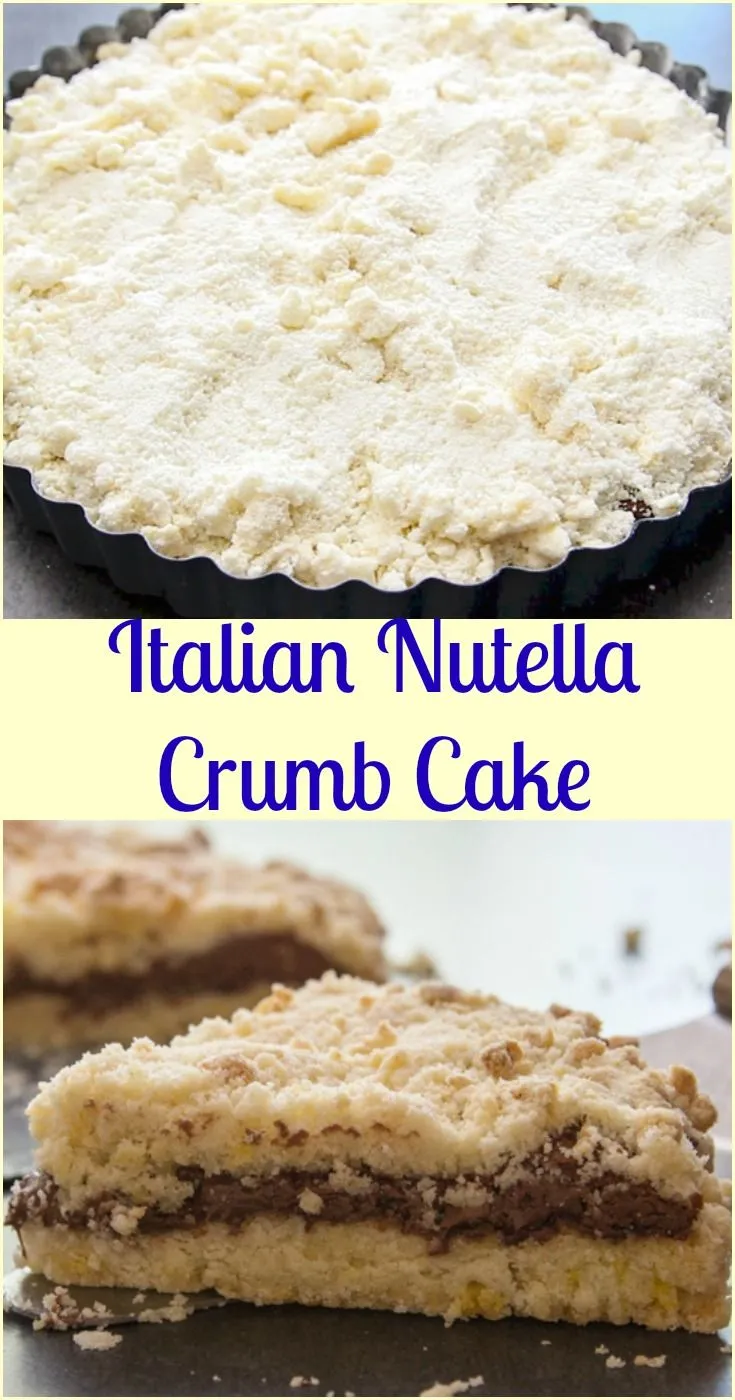 Italian Nutella Crumb Cake