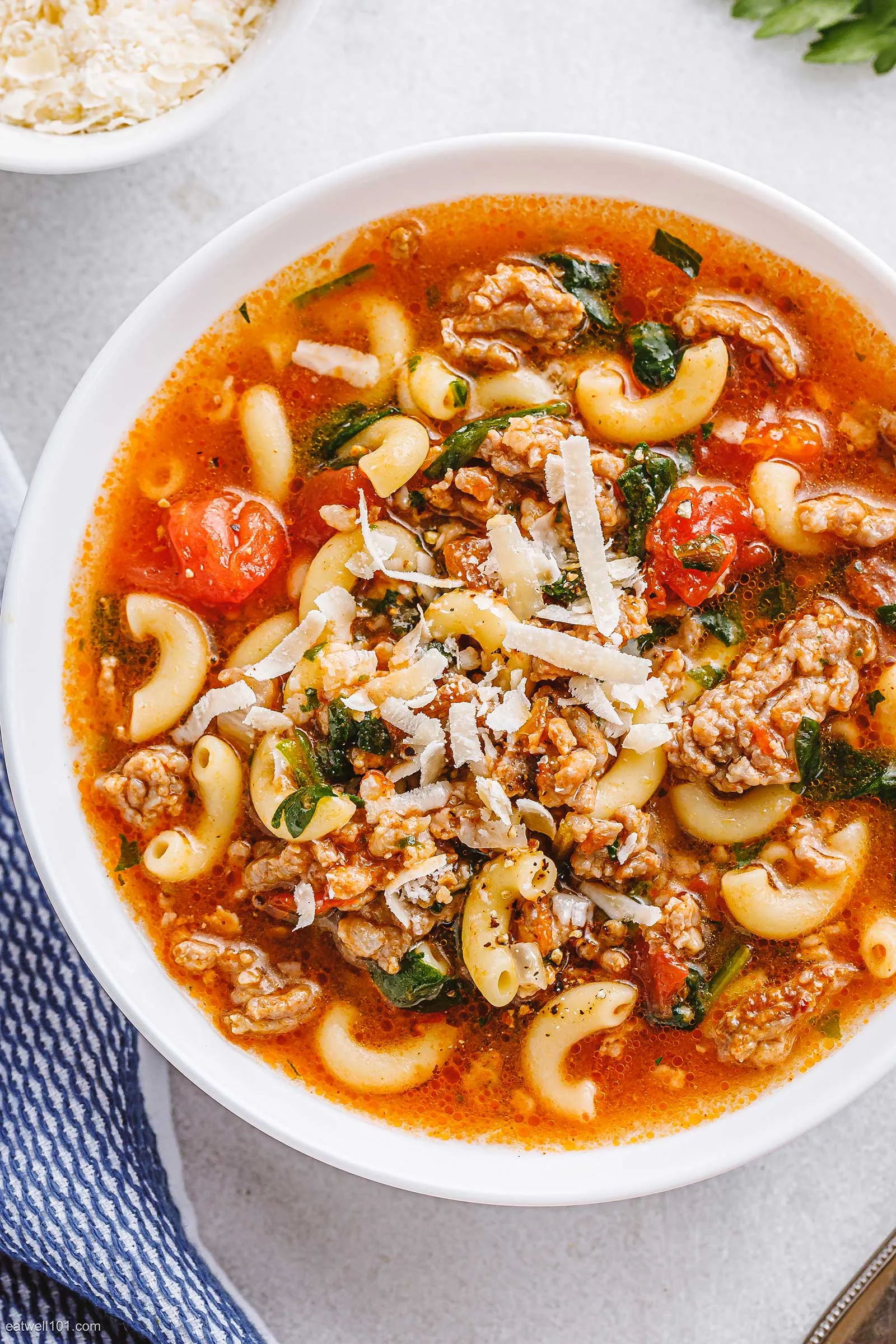 Italian Sausage Soup with Vegetables and Pasta