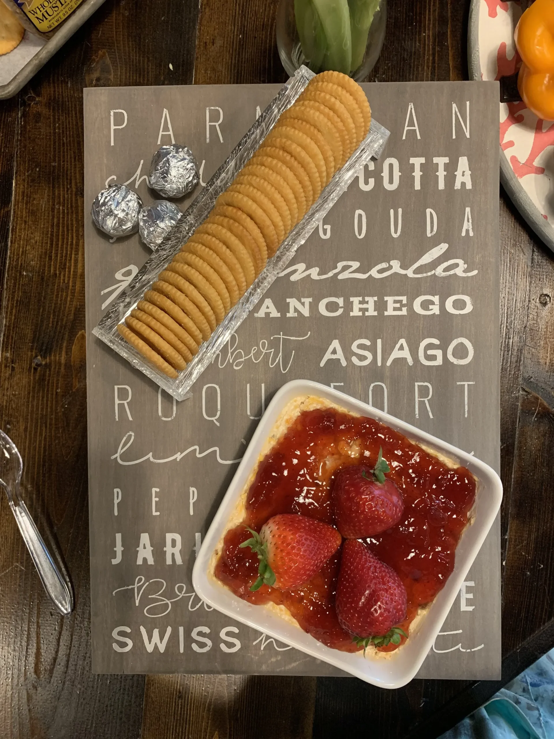 JA Cheese Ring with Strawberry Preserves