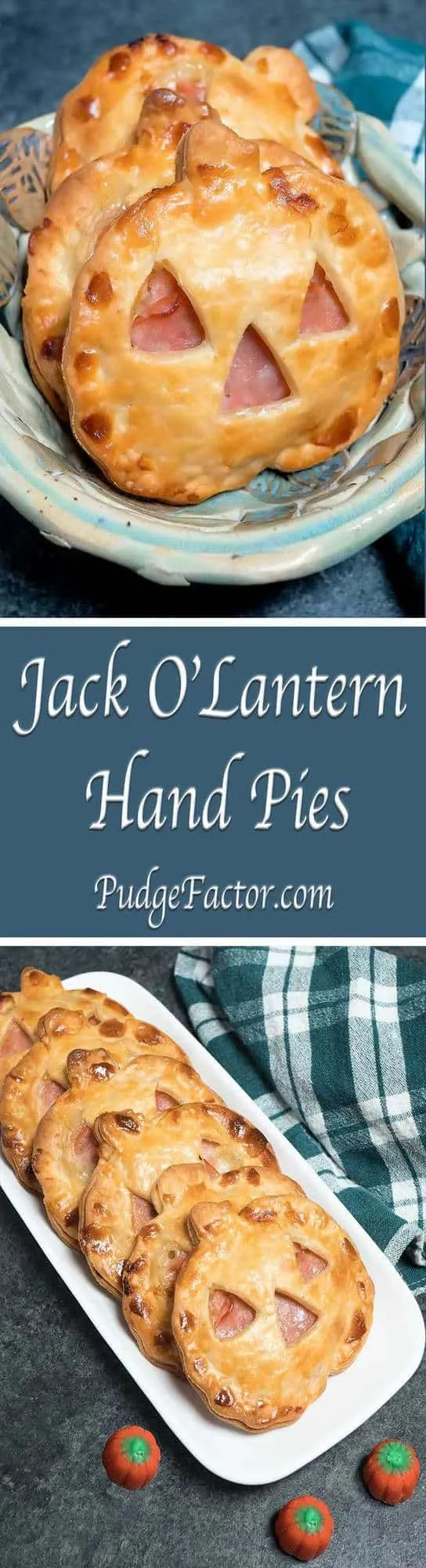 Jack O'Lantern Ham and Swiss Hand Pies