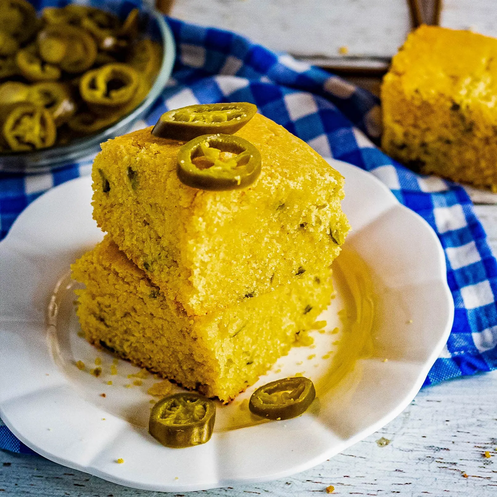 Jalapeno Cornbread with Honey Lime Butter