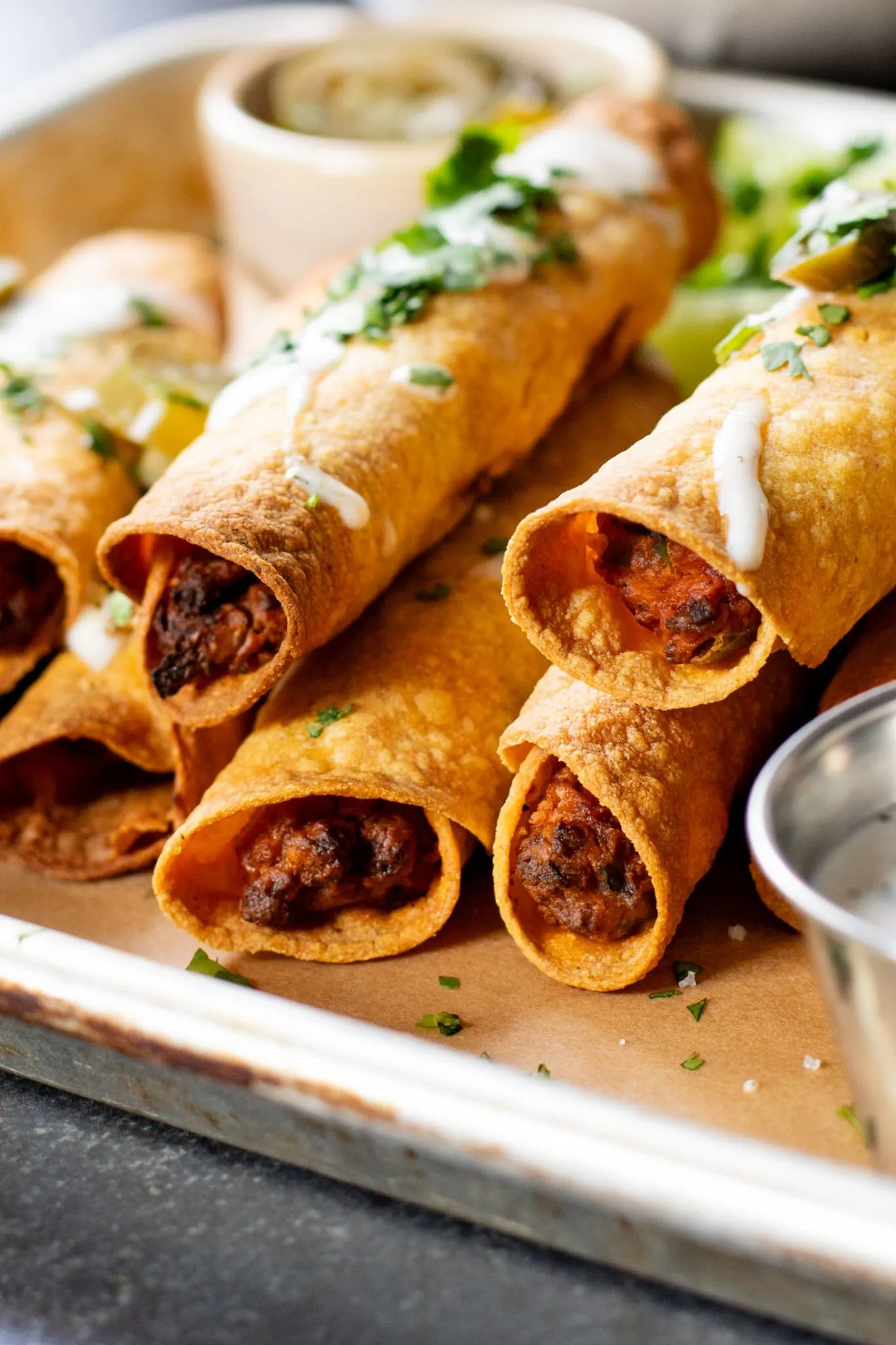 Jalapeno Popper Soyrizo Taquitos