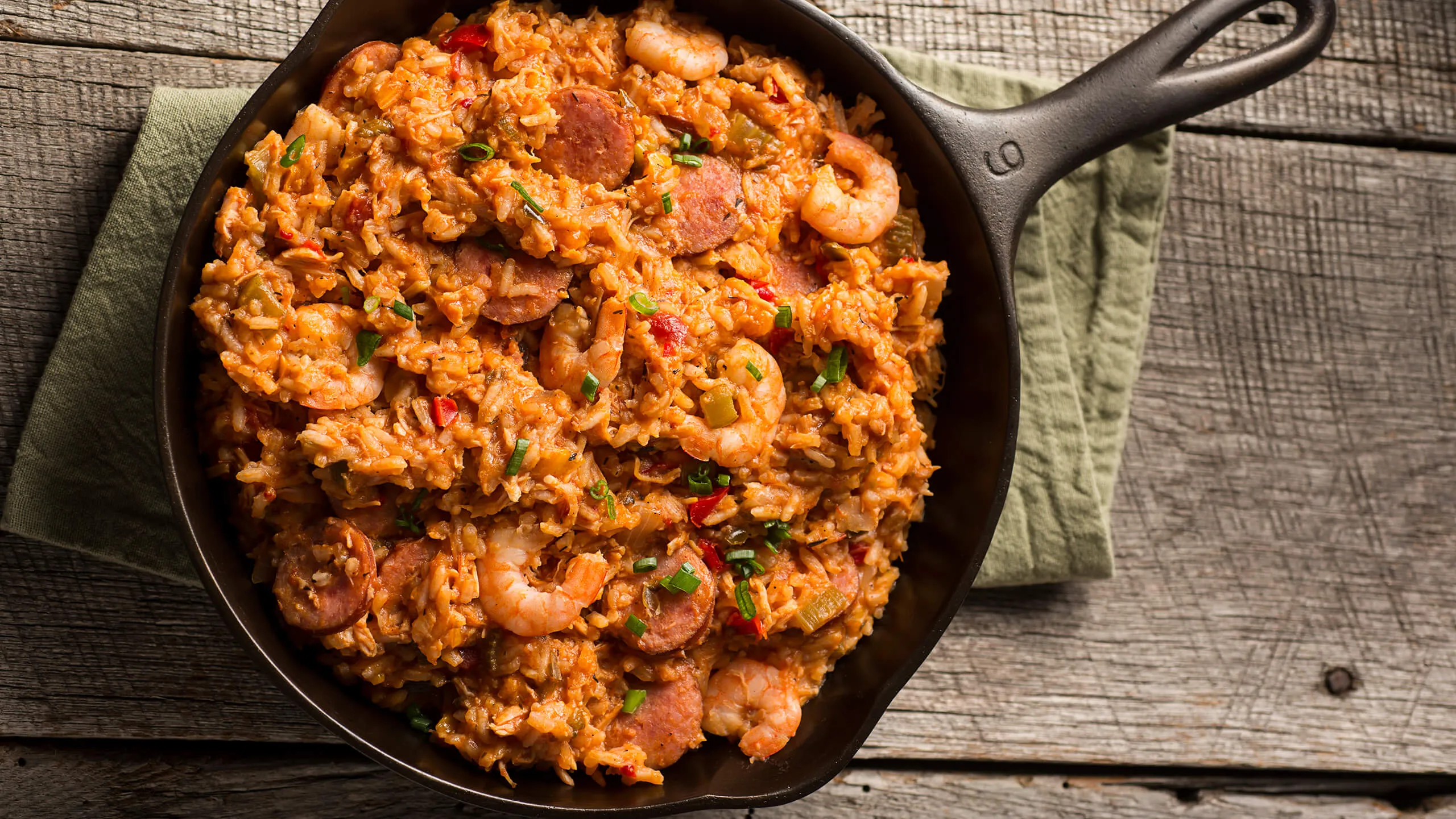 Jambalaya with Sausage and Shrimp