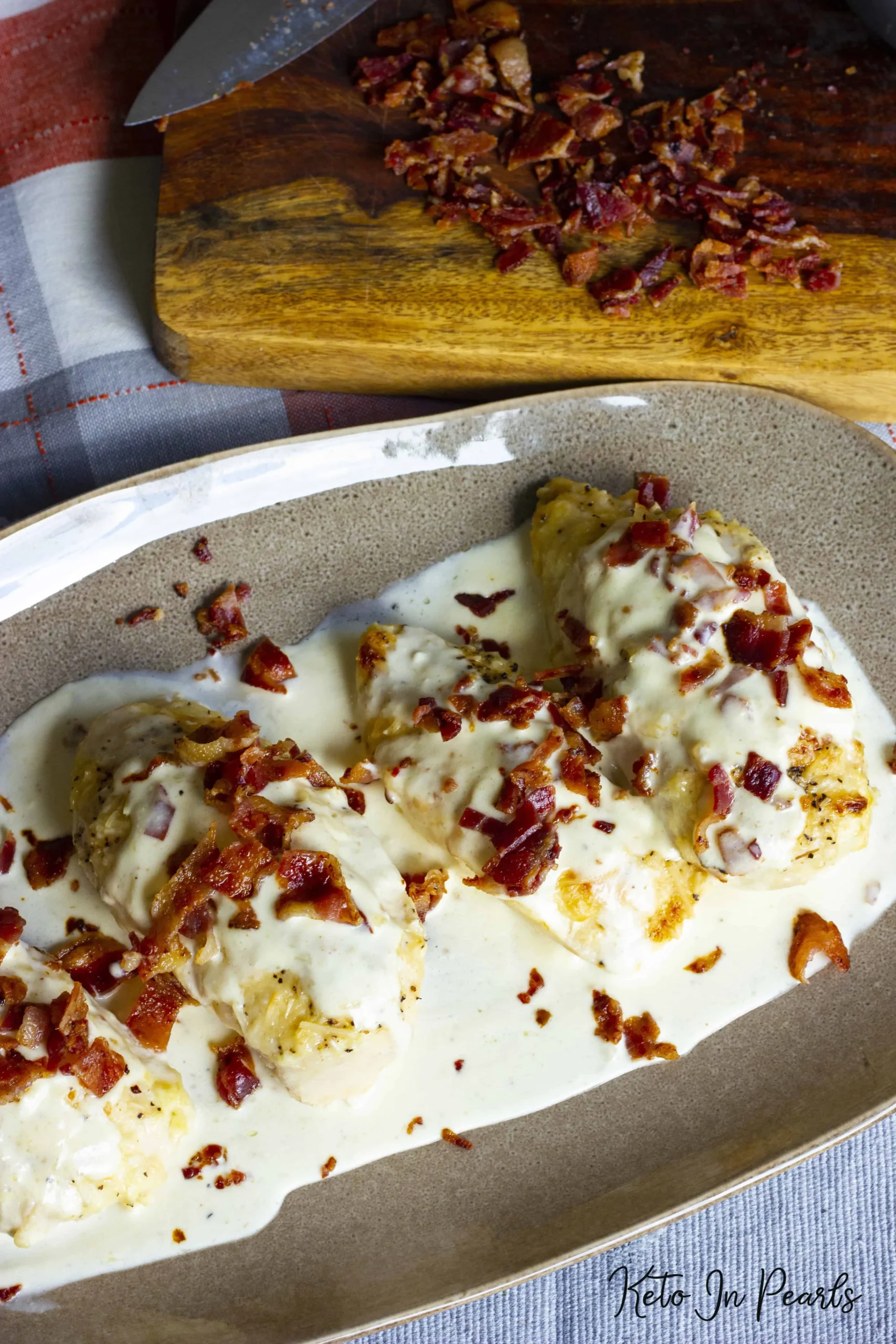 Keto Bacon Parmesan Fried Chicken