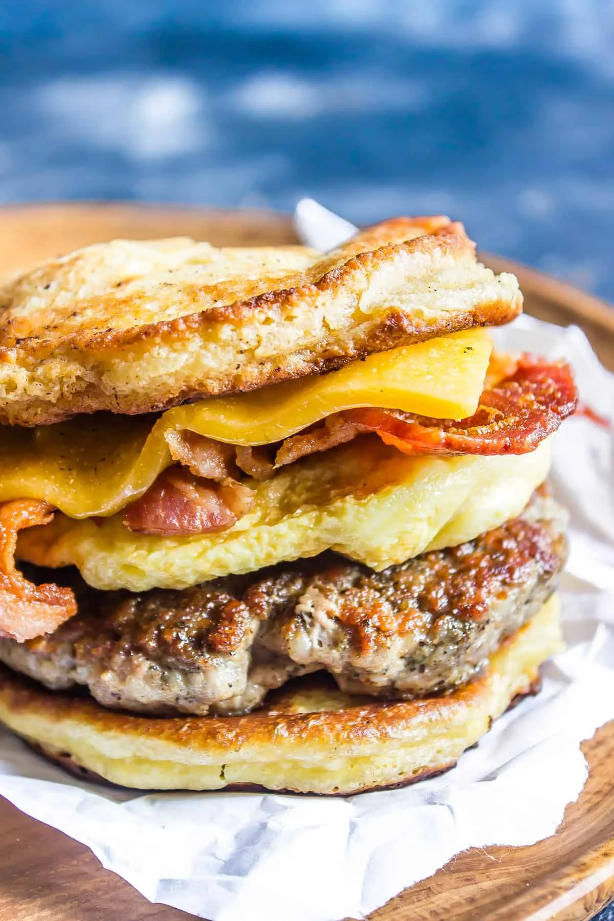 Keto Breakfast Sandwich aka Copycat Keto McGriddle