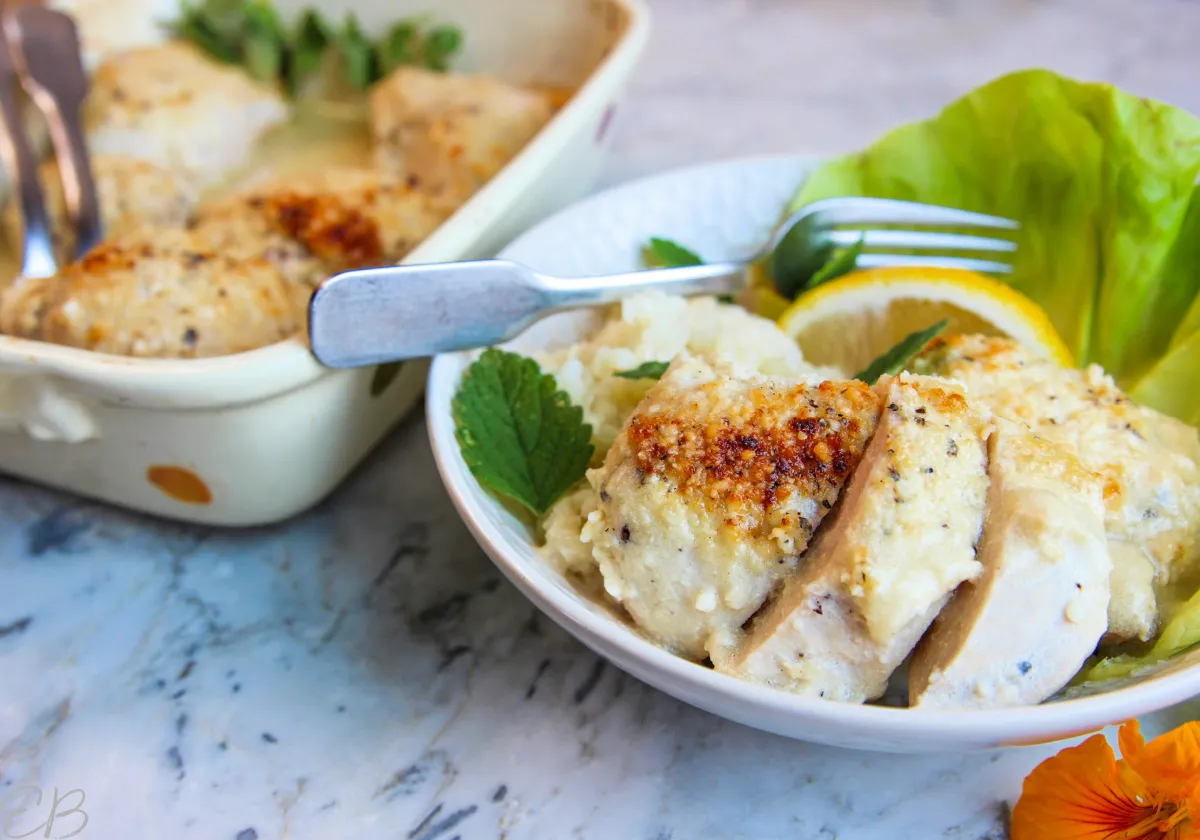 Keto Caesar Baked Chicken