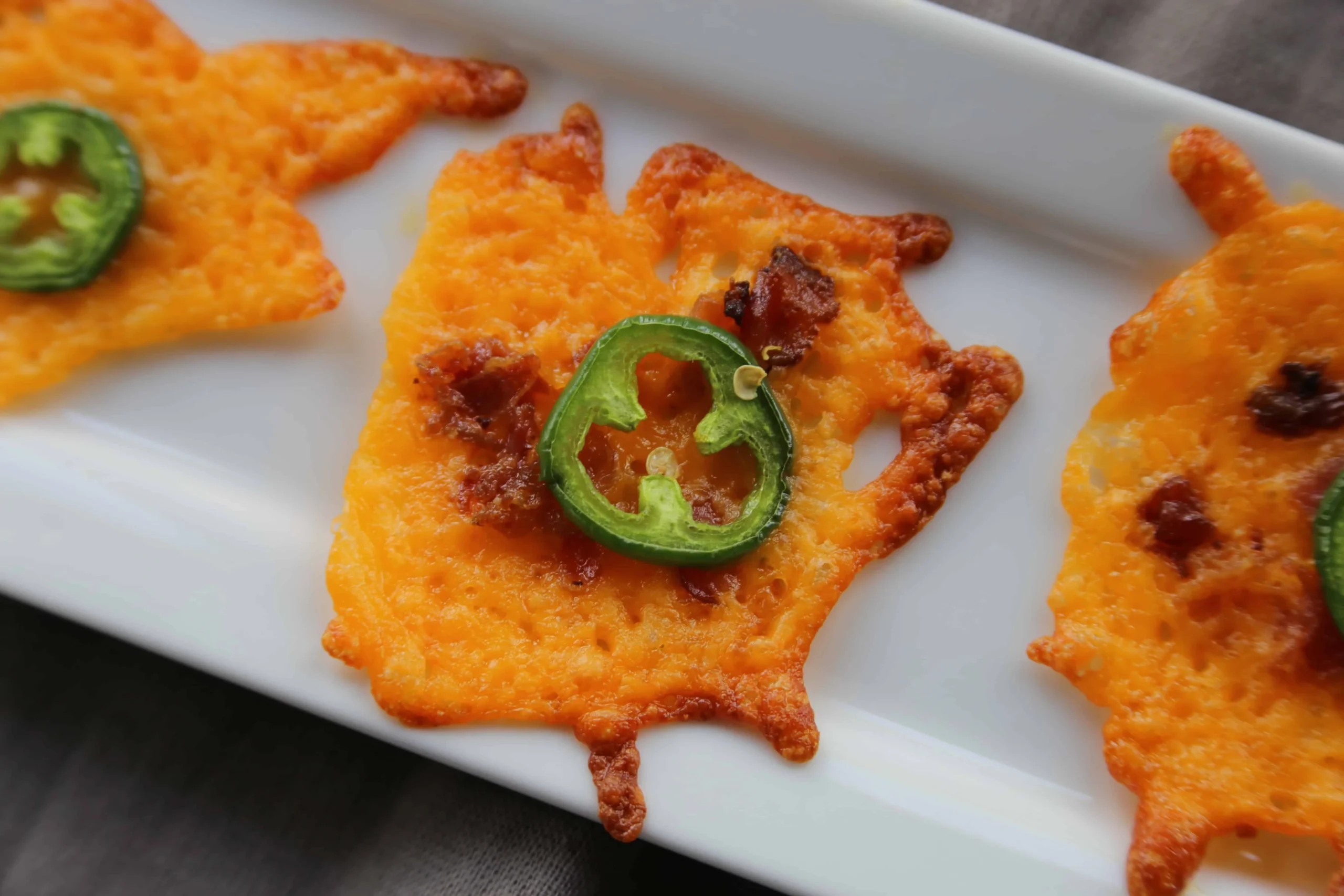 Keto Cheese Crisps with Jalapeno