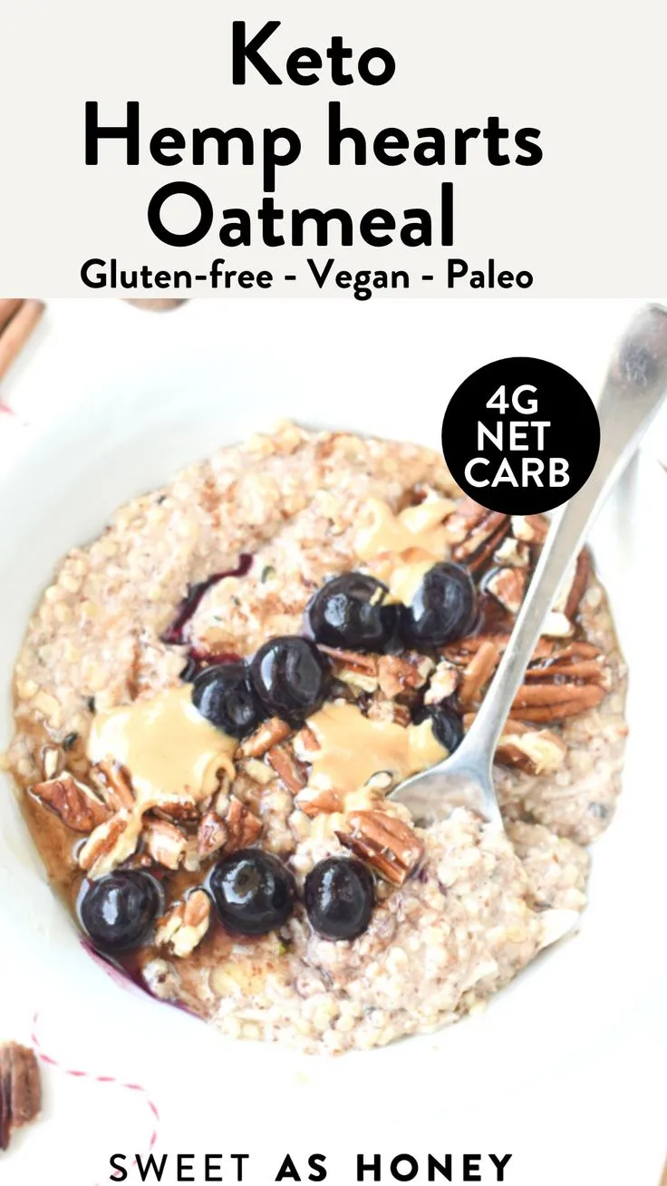 Keto Hemp Heart Oatmeal