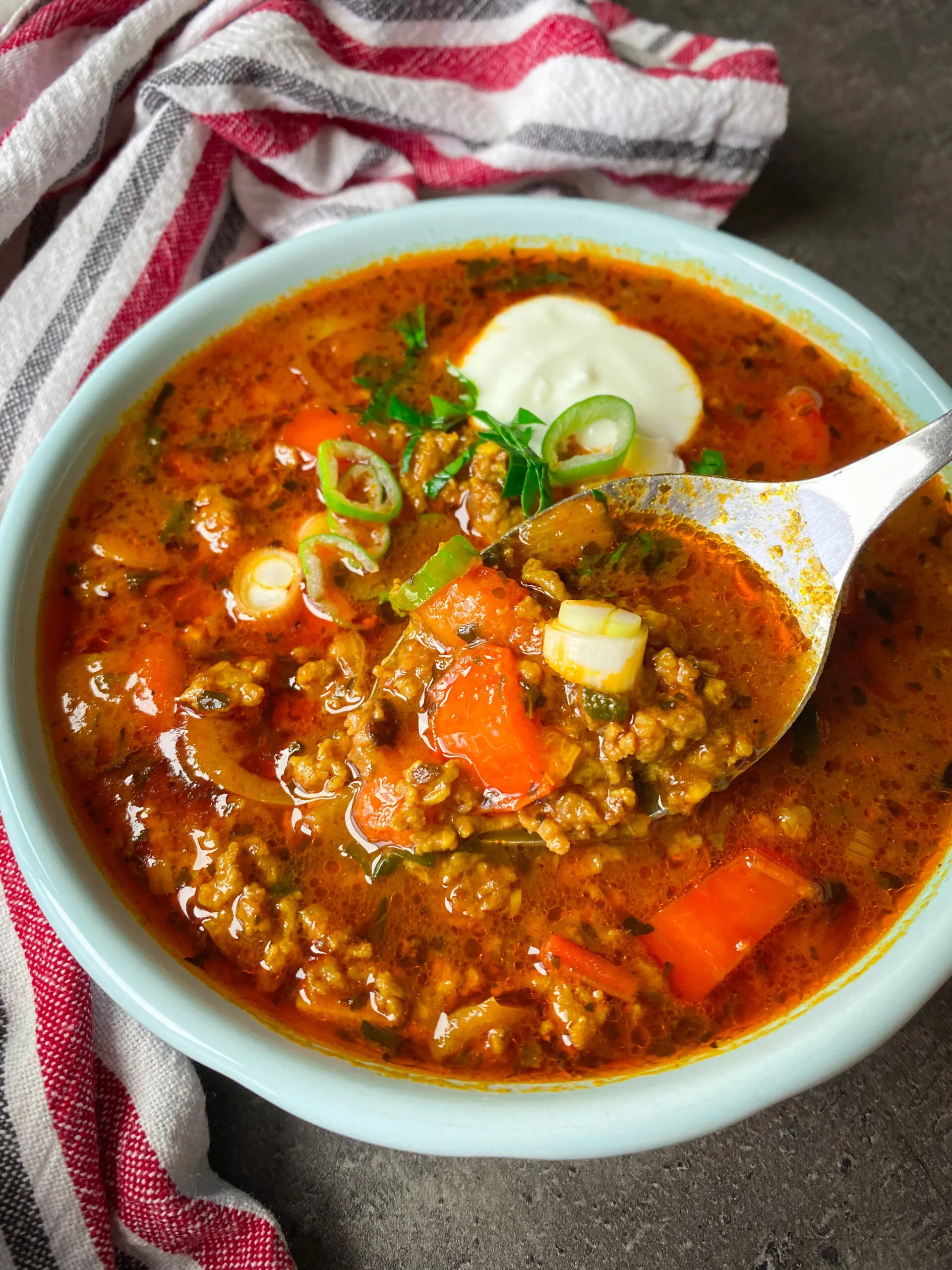 Keto Stuffed Pepper Soup