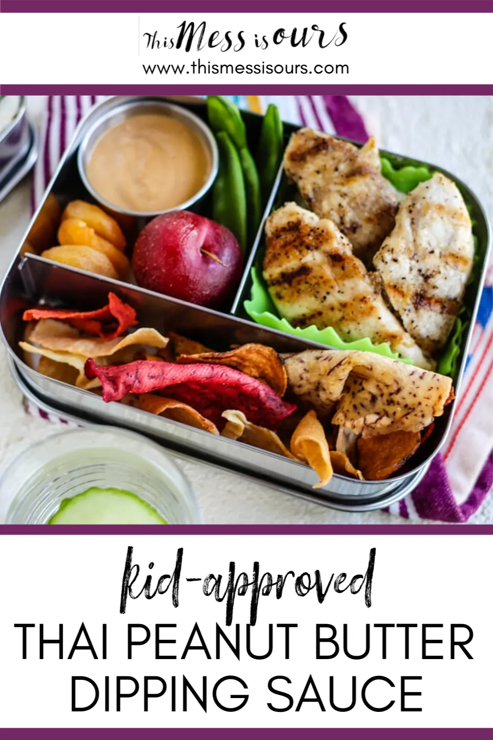 Kid Approved Thai Peanut Butter Dipping Sauce