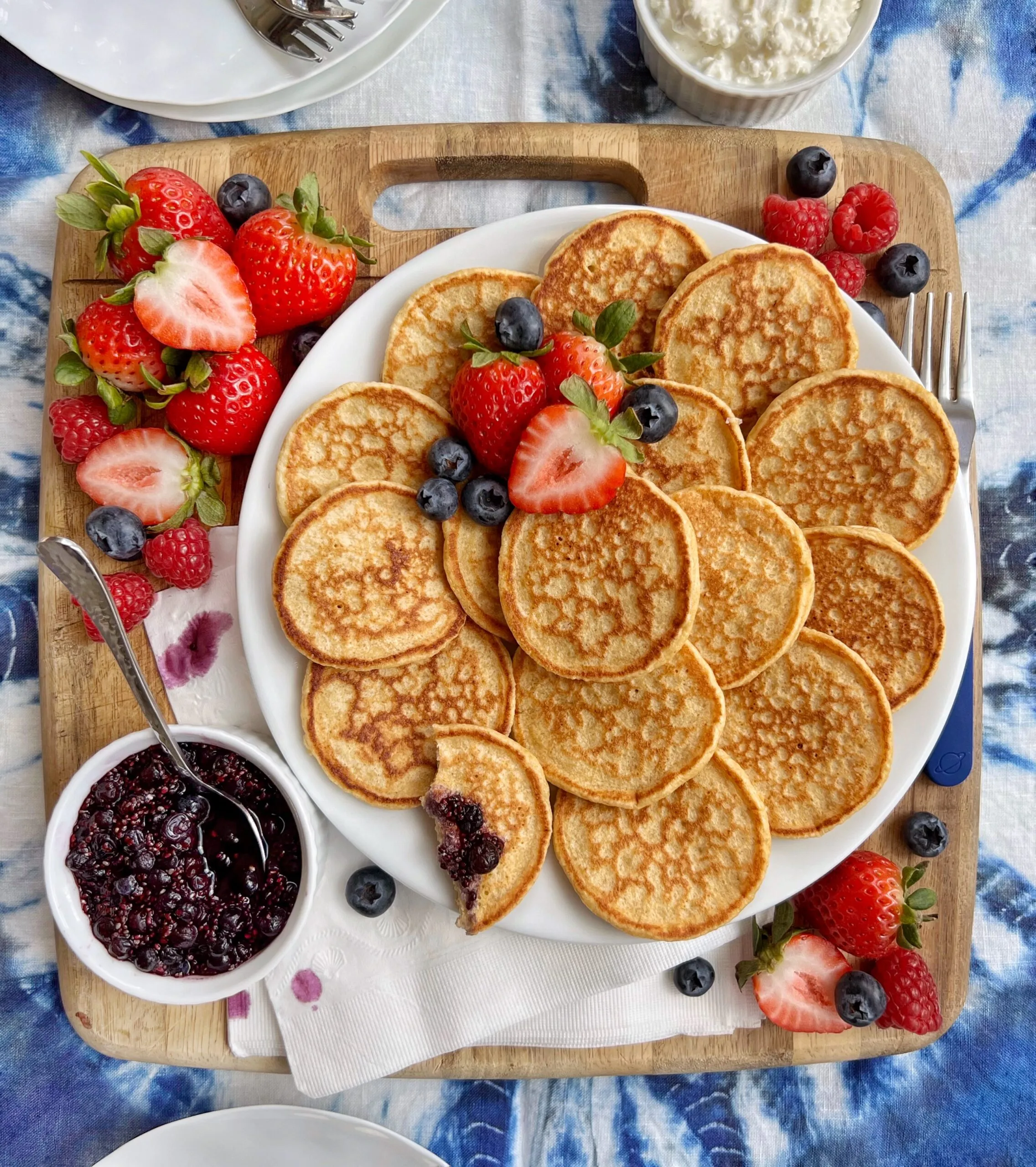 Kids Cottage Cheese Pancakes