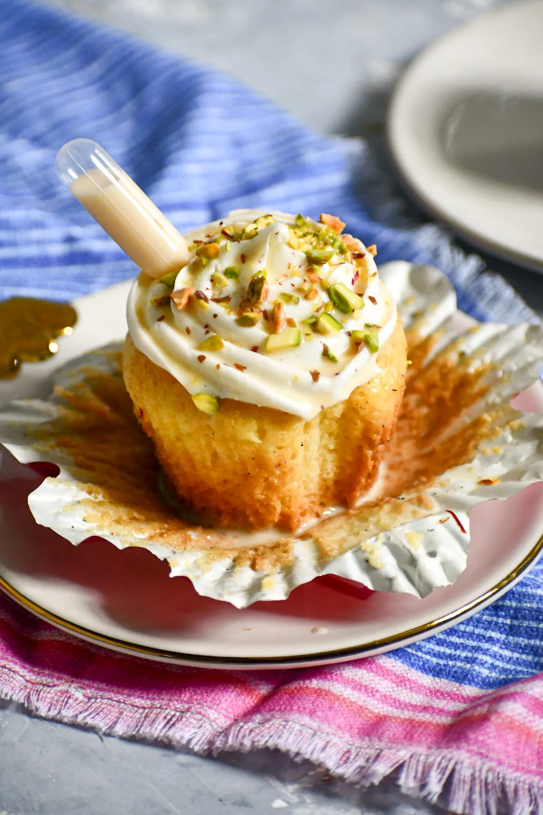 Kulfi Tres Leches Cupcakes