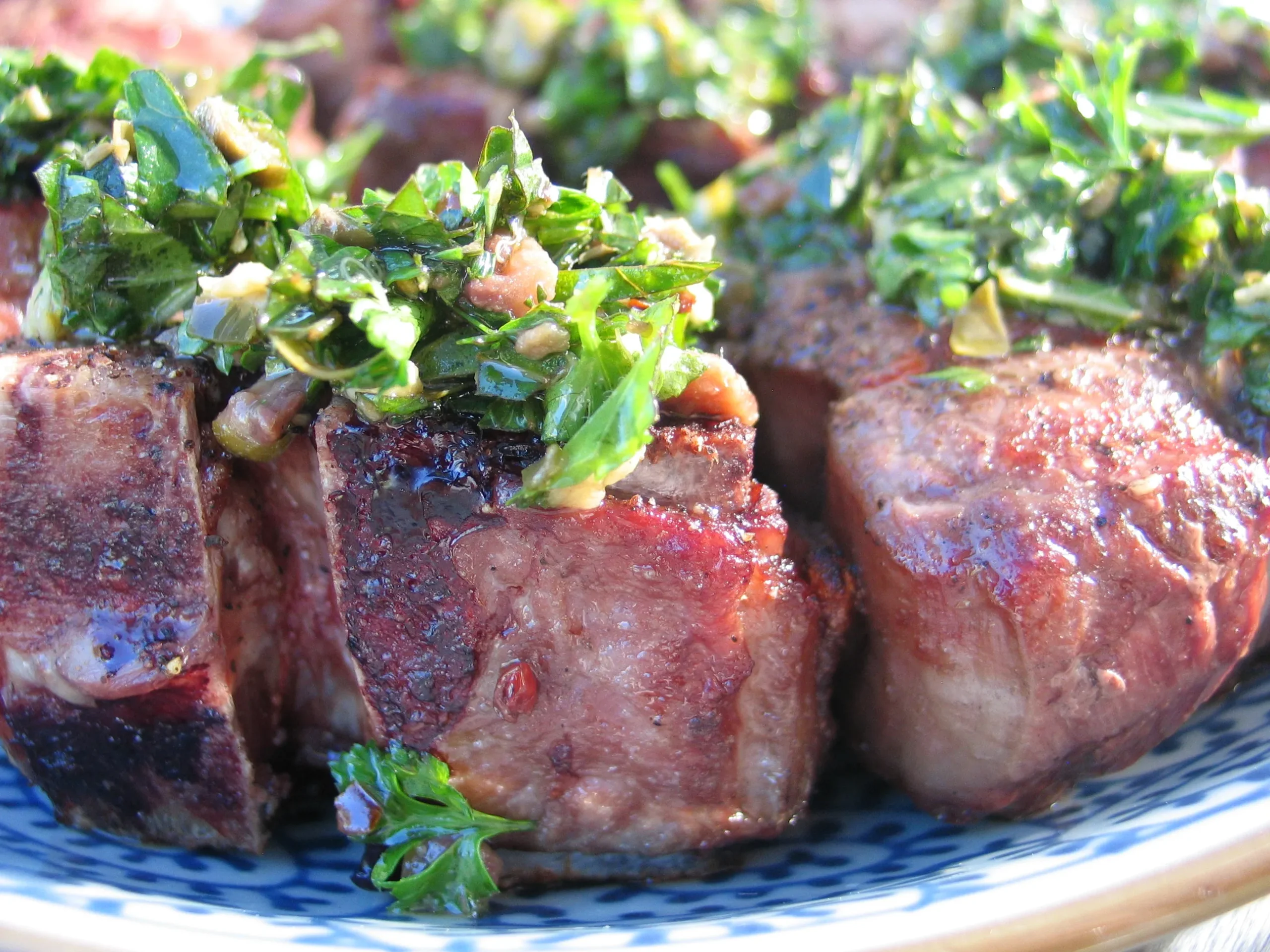Lamb Chops with Mint Salsa Verde