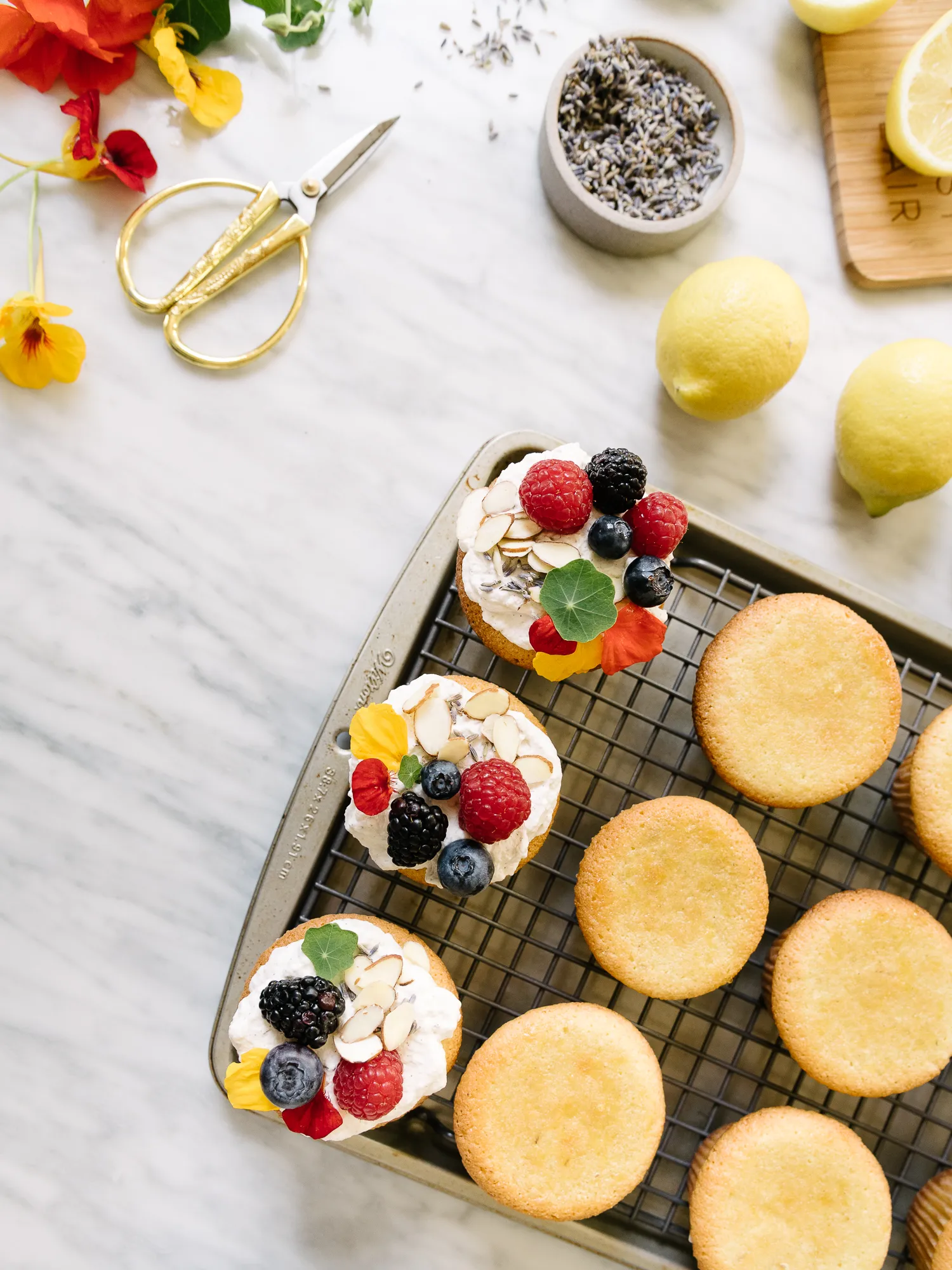 Lavender Infused Semolina Cake