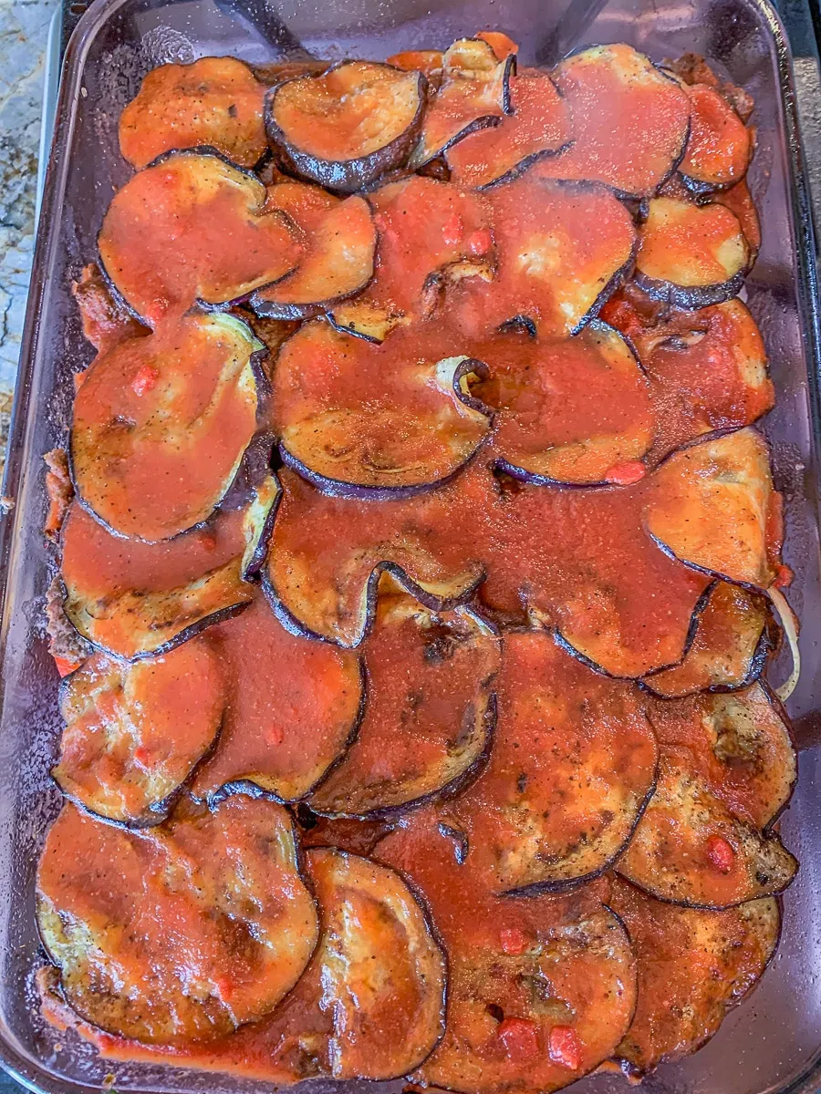 Layered Eggplant Casserole Tepsi