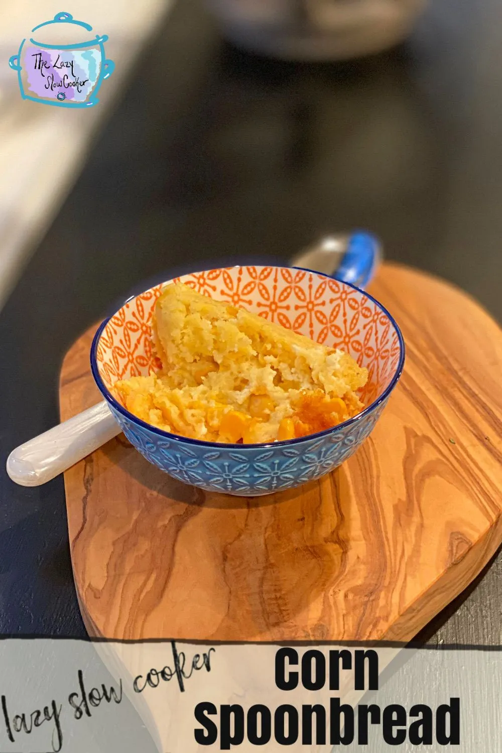 Lazy Slow Cooker Sweet Corn Spoonbread