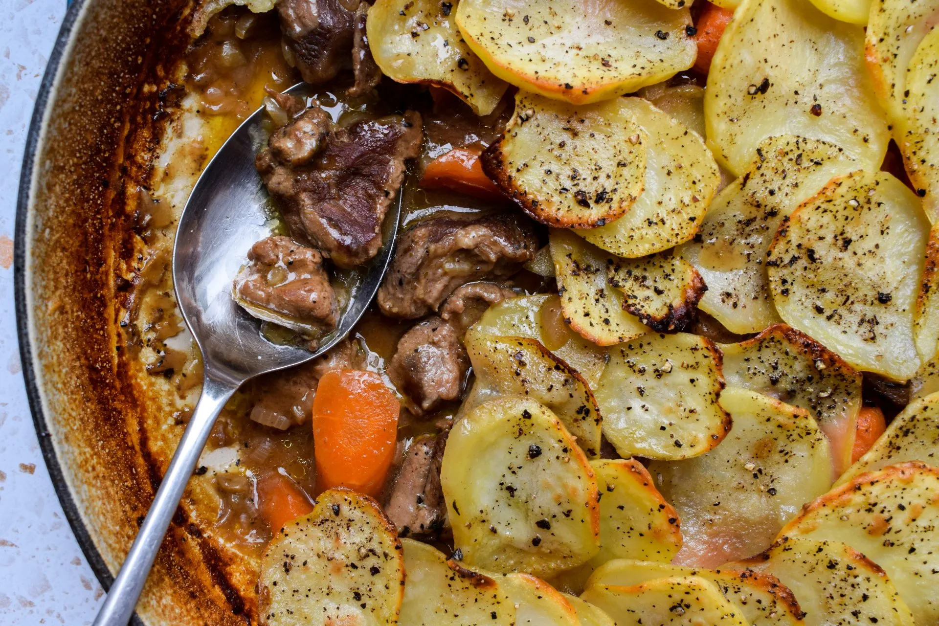 Leftover Lamb Lancashire Hot Pot
