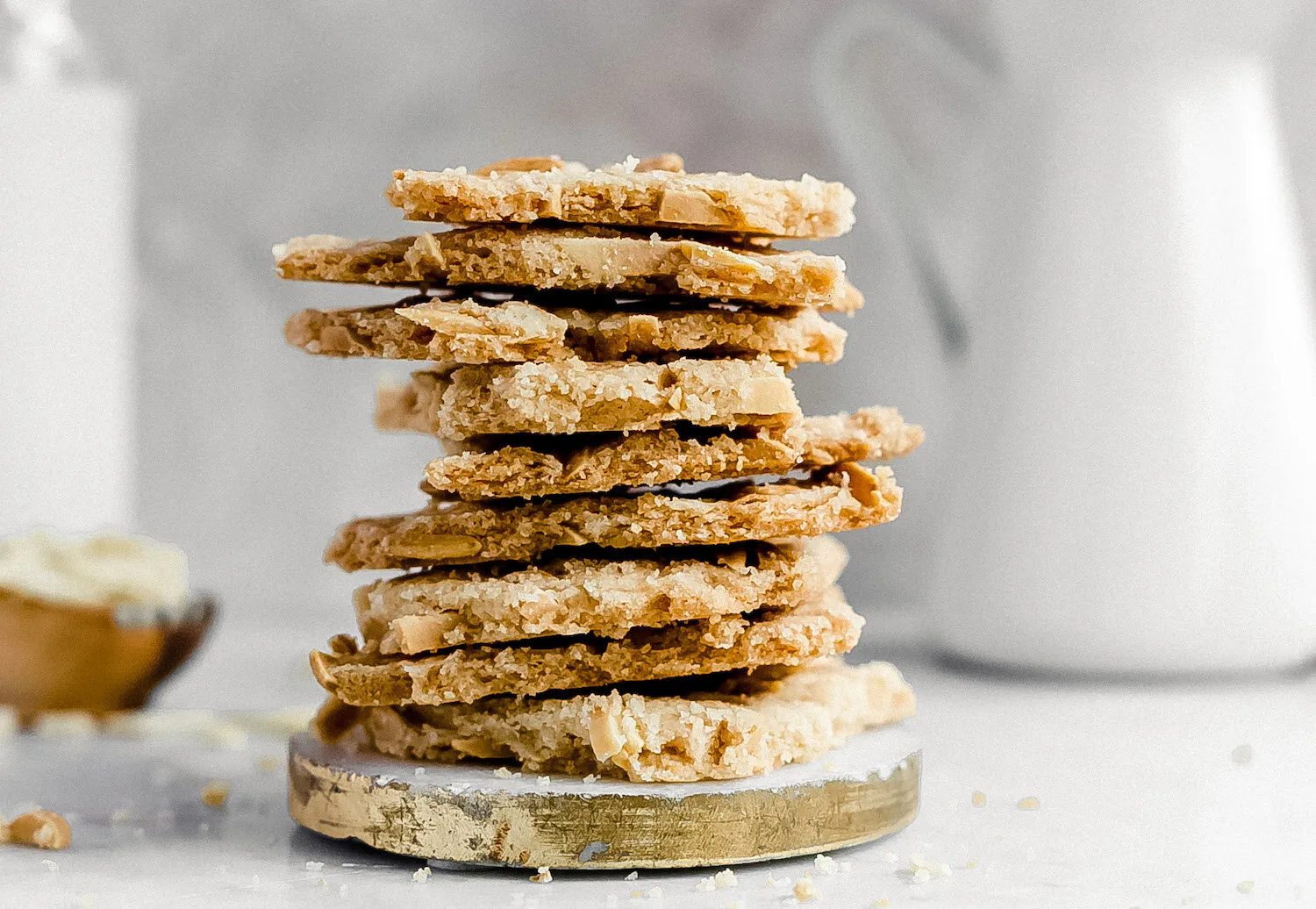 Lemon Almond Cookie Brittle