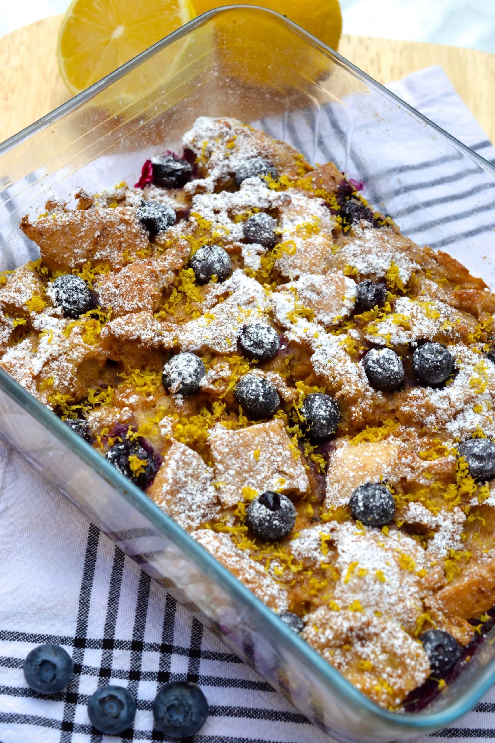 Lemon Blueberry French Toast Bake