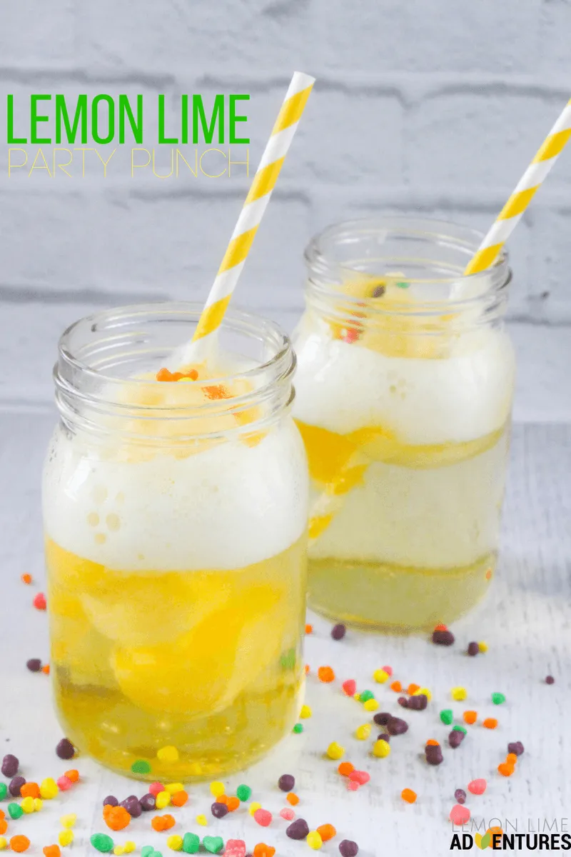 Lemon Lime Champagne Party Punch