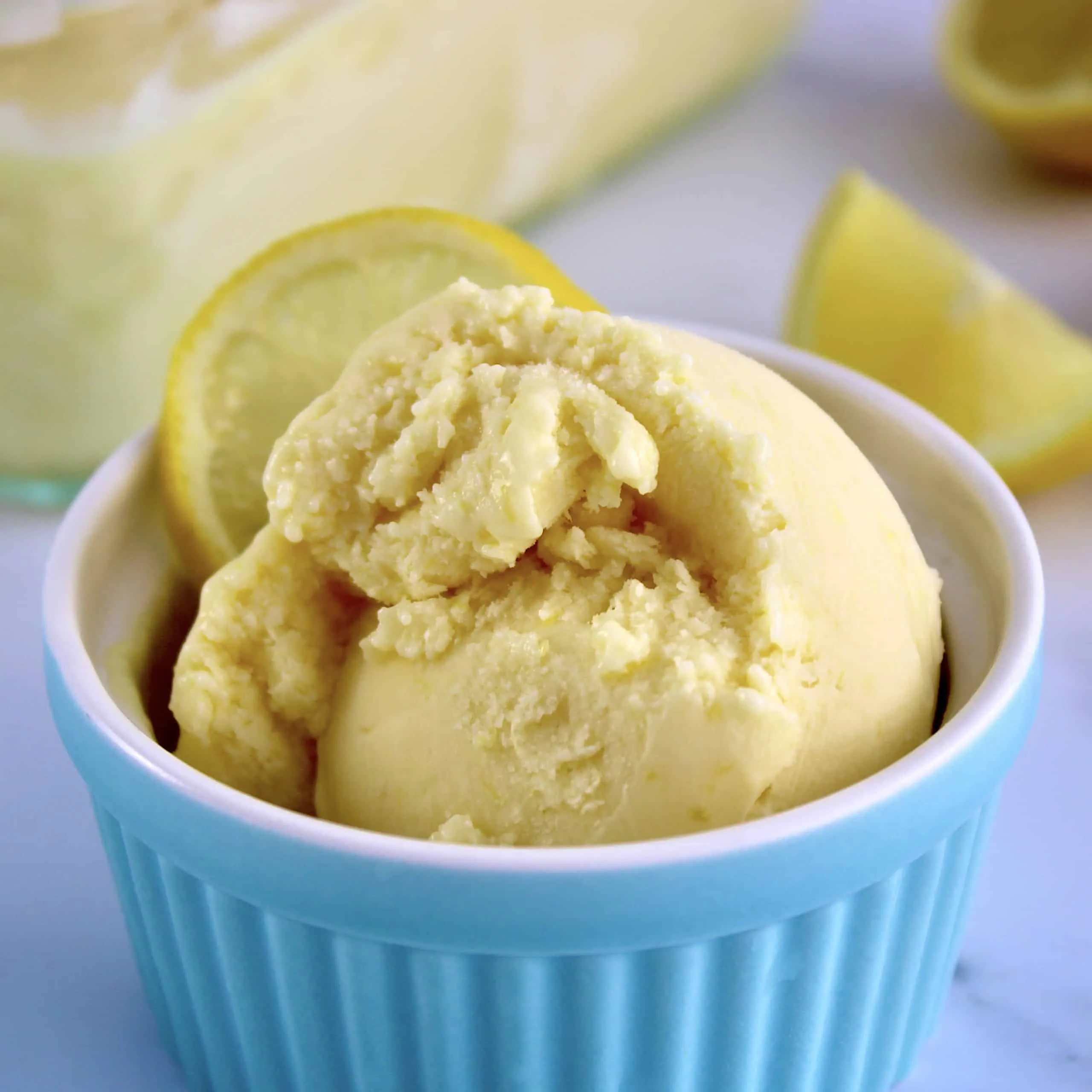 Lemon No Churn Ice Cream