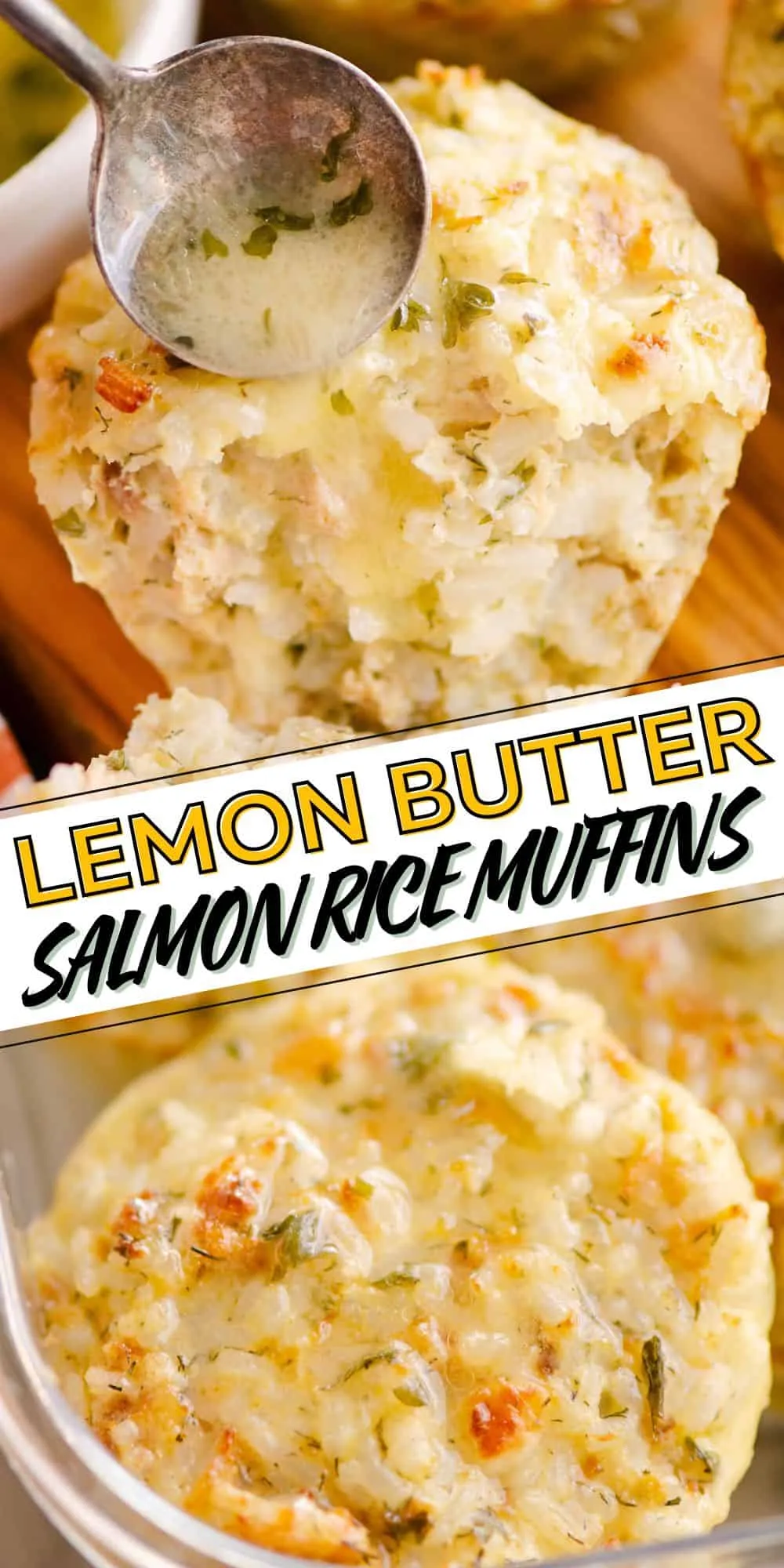 Lemon Salmon Rice Muffins