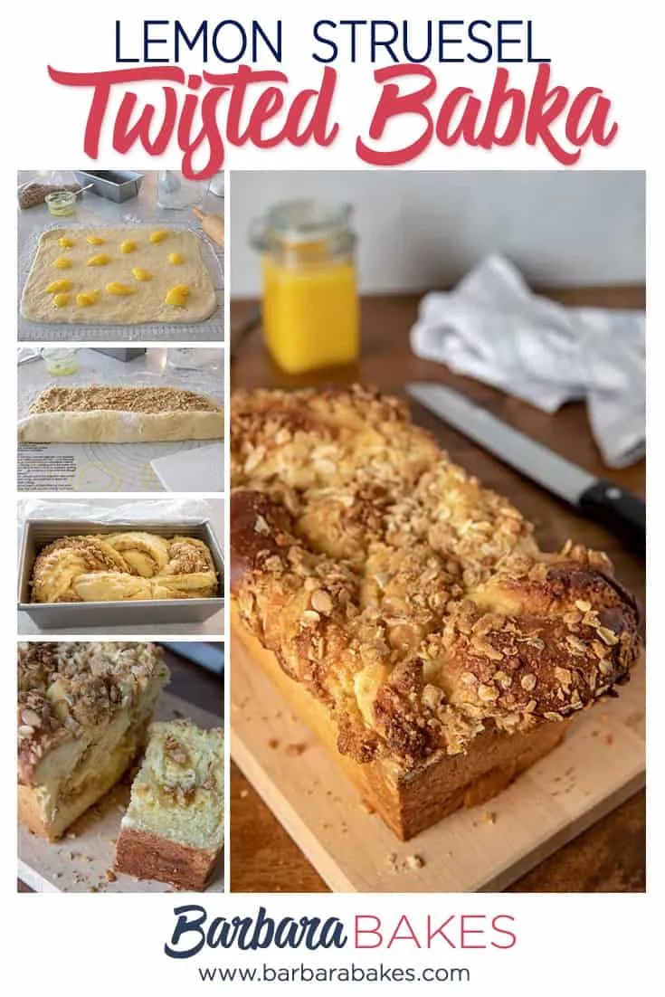 Lemon Streusel Twisted Babka