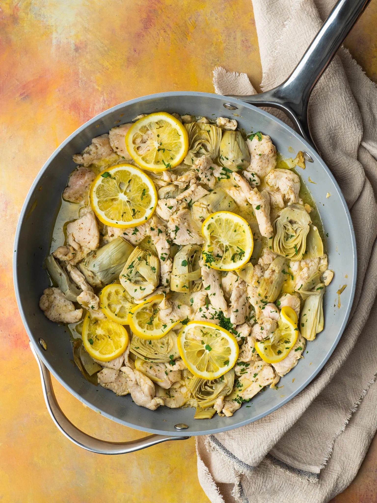 Lemon and Artichoke Oven Roasted Chicken
