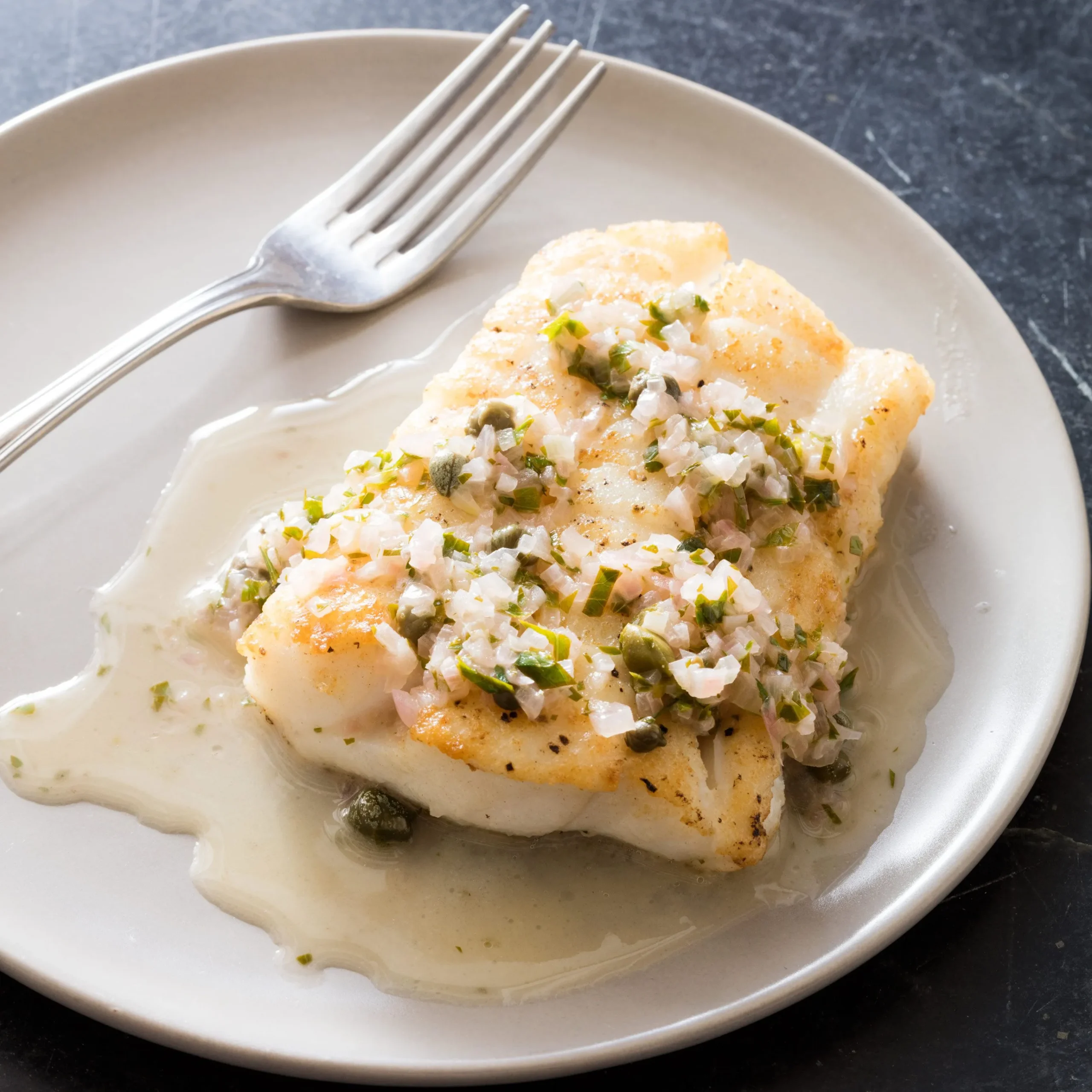 Lemon and Shallot Sauteed Fish Fillets