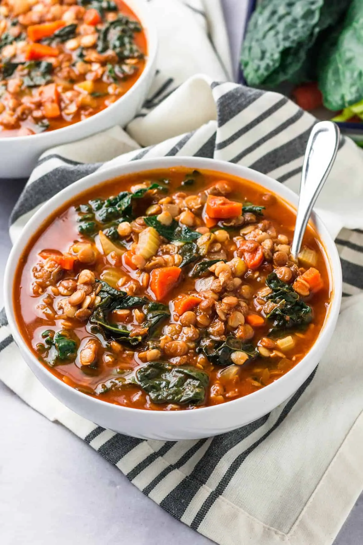 Lentil Soup with Butternut and Kale