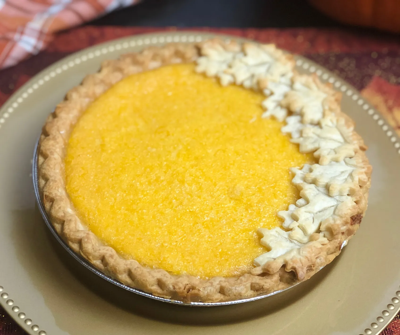Light and Easy Pumpkin Custard Pie