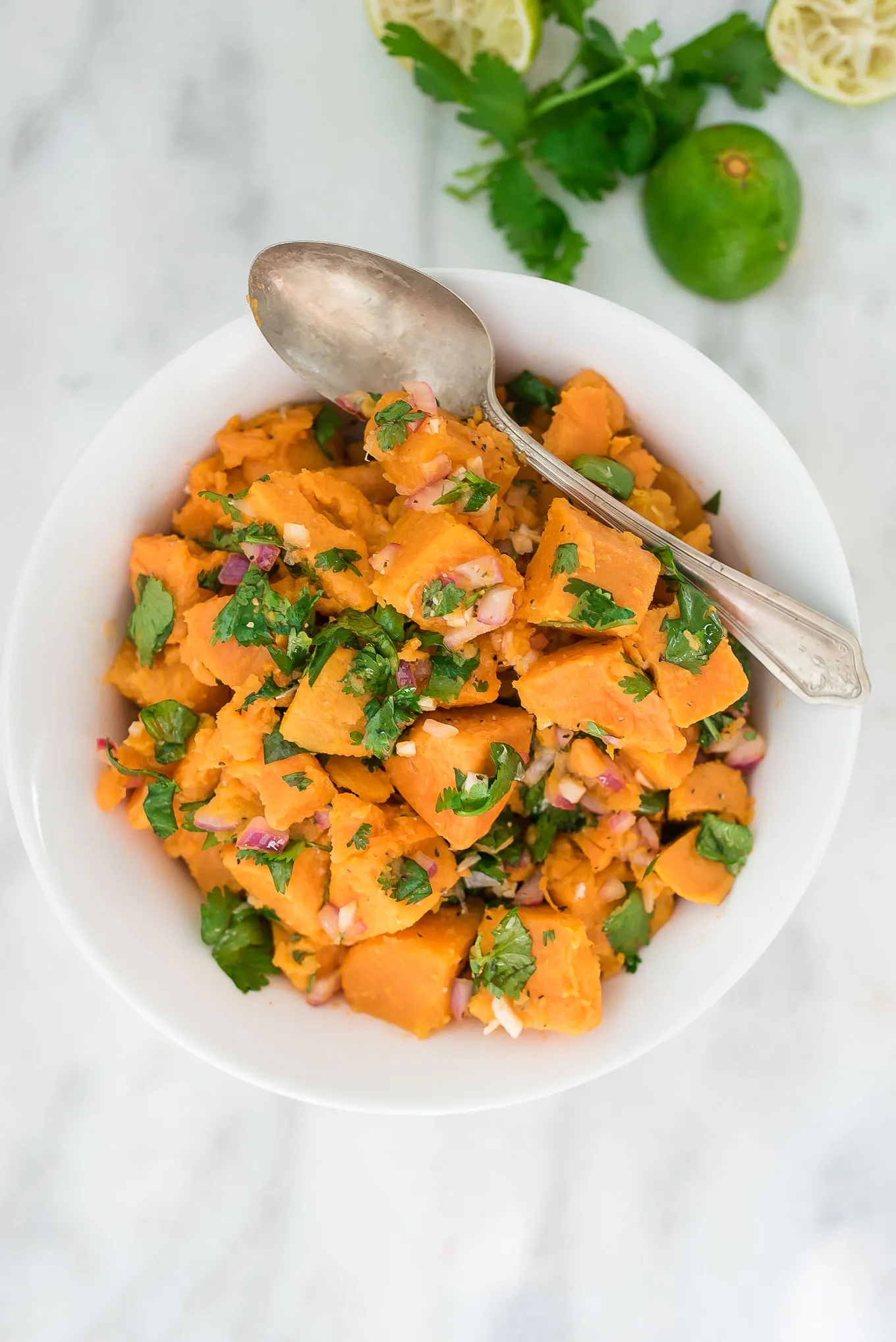 Lime Cilantro Sweet Potatoes