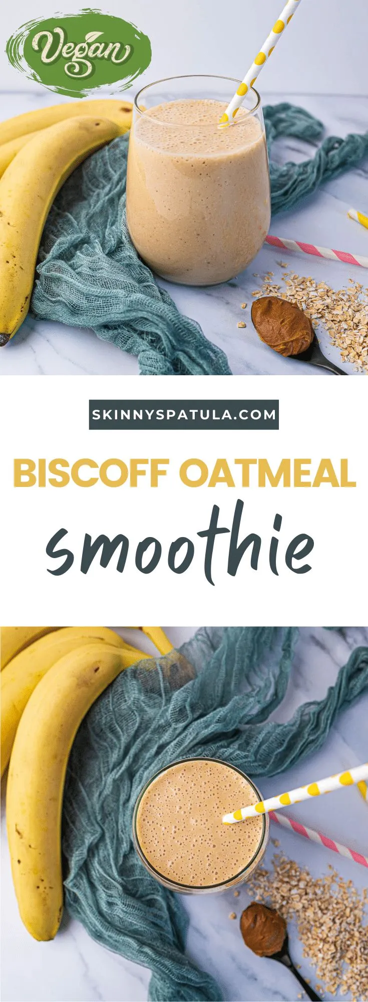 Lotus Biscoff Oatmeal Smoothie Vegan