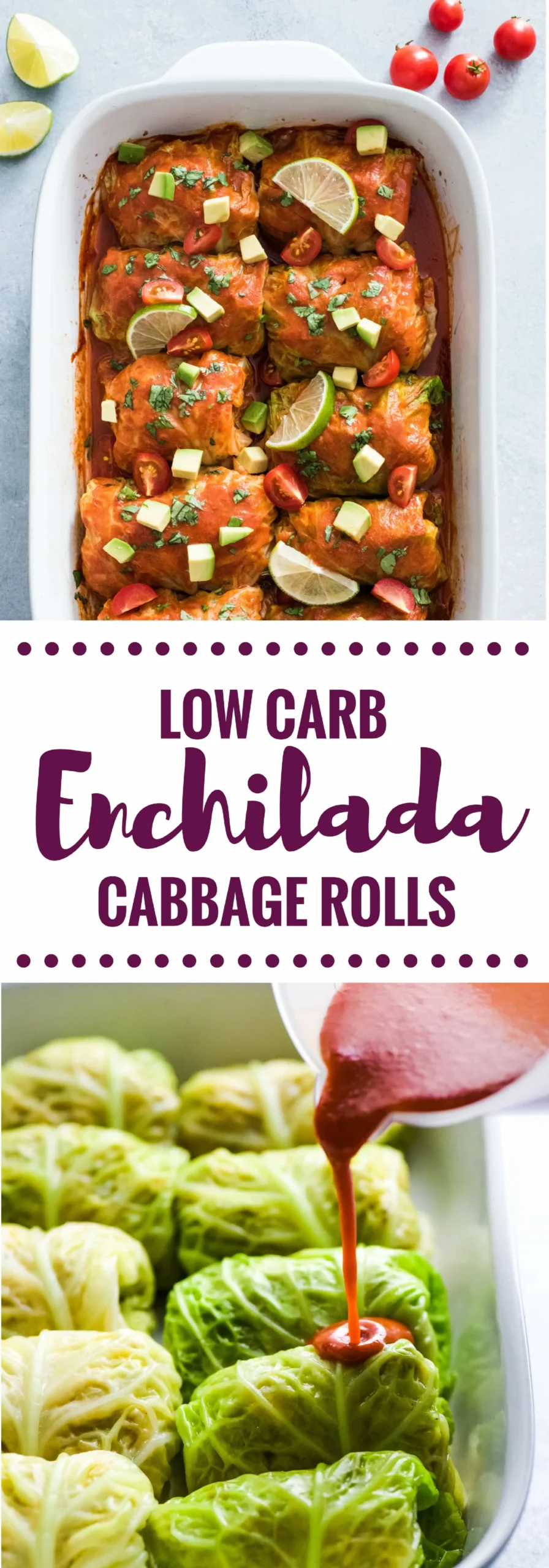 Low Carb Enchilada Cabbage Rolls