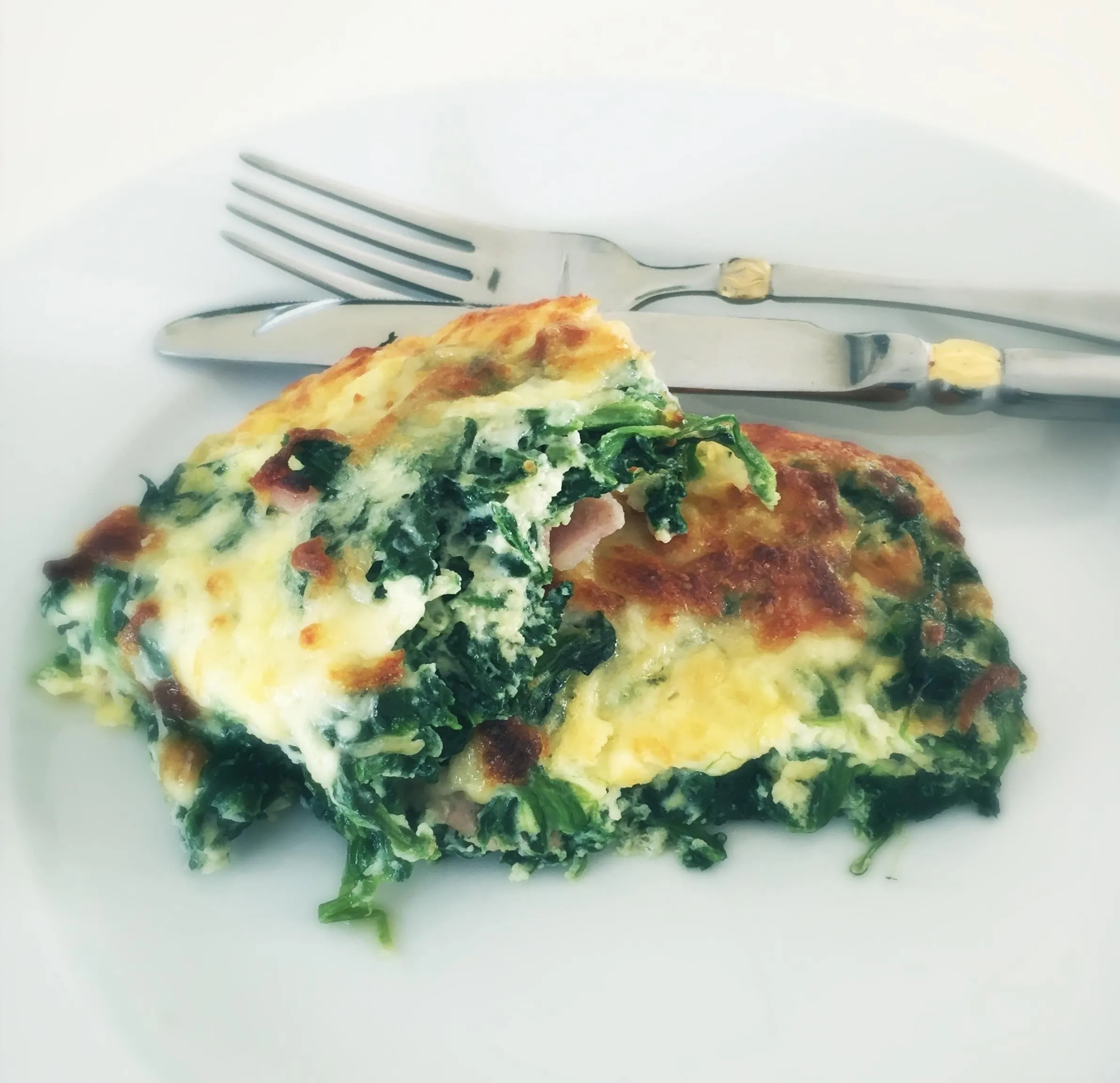 Low Carb Spinach Bacon Spiroli with Zoodles