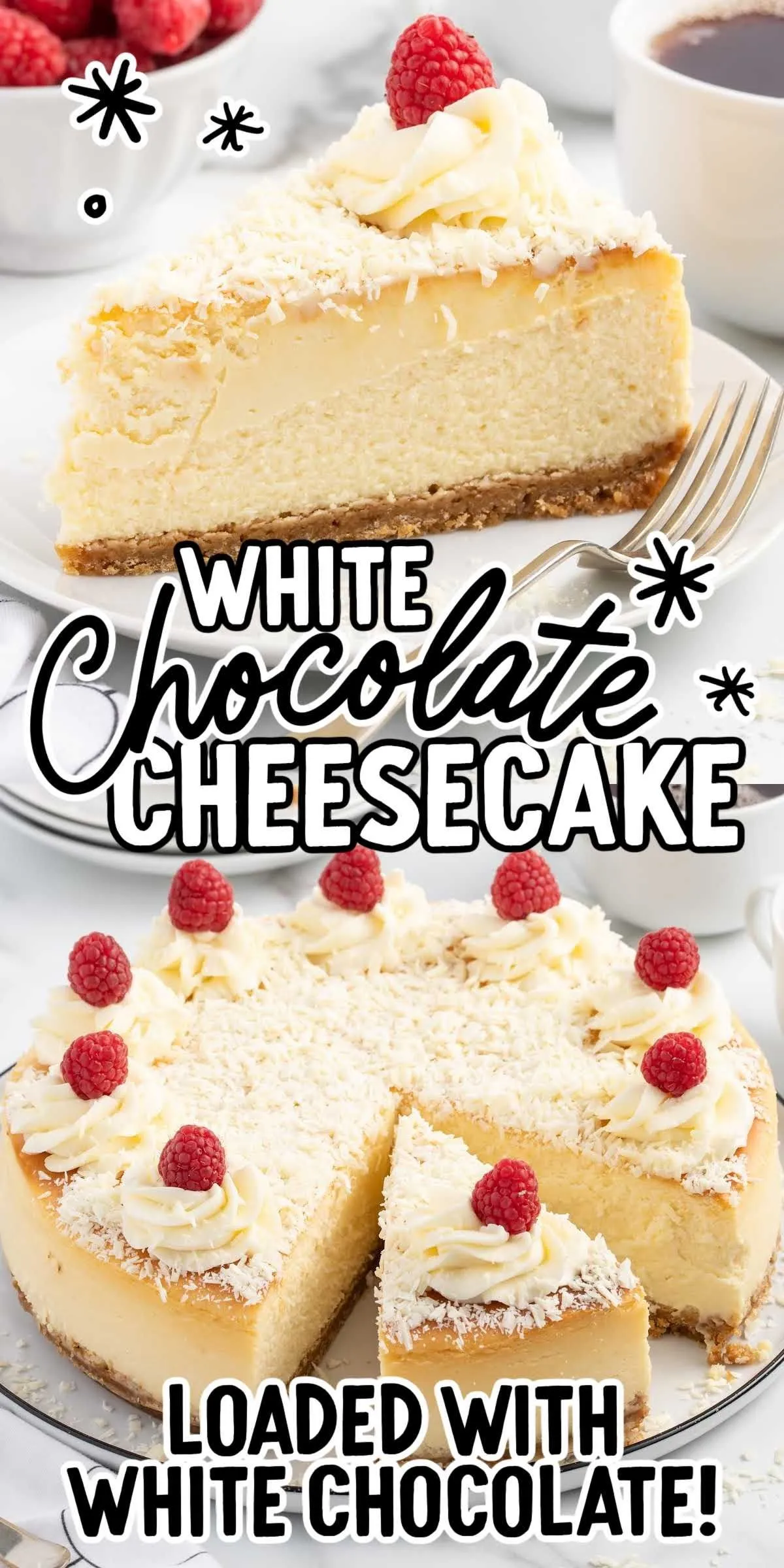 Luscious White Chocolate Cheesecake