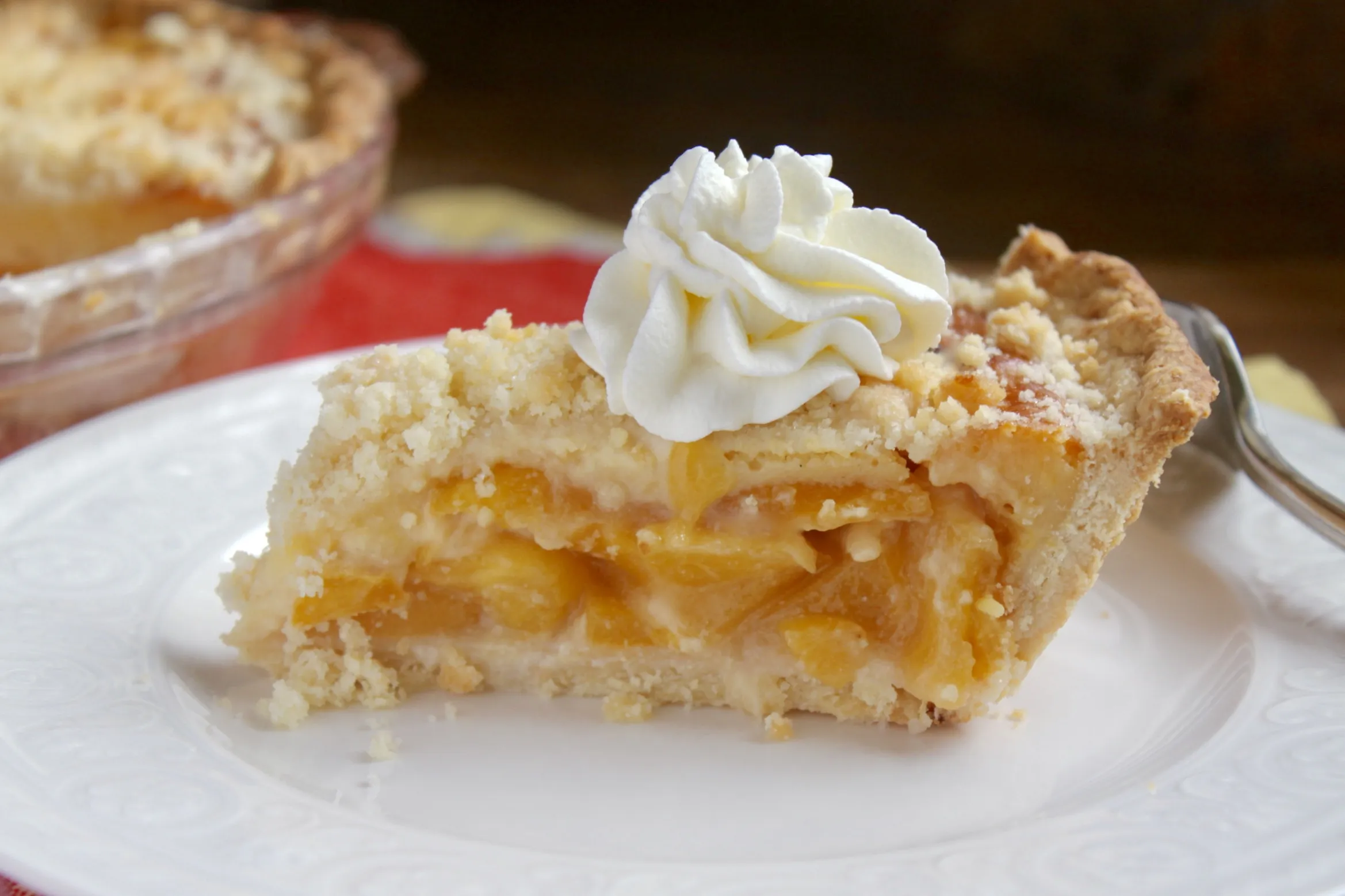 Mama's Peach Custard Pie