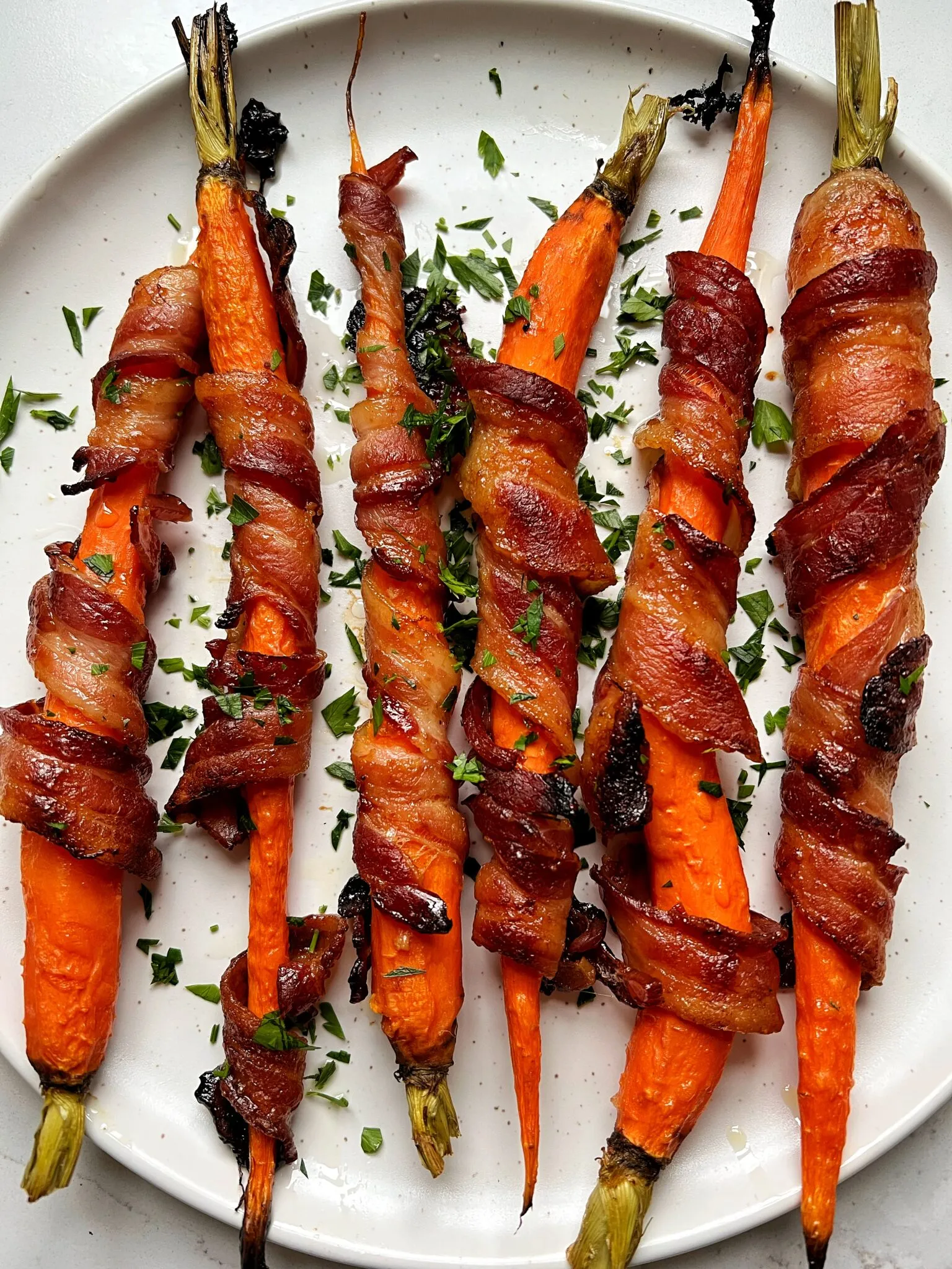 Maple Bacon Wrapped Carrots Gluten Free