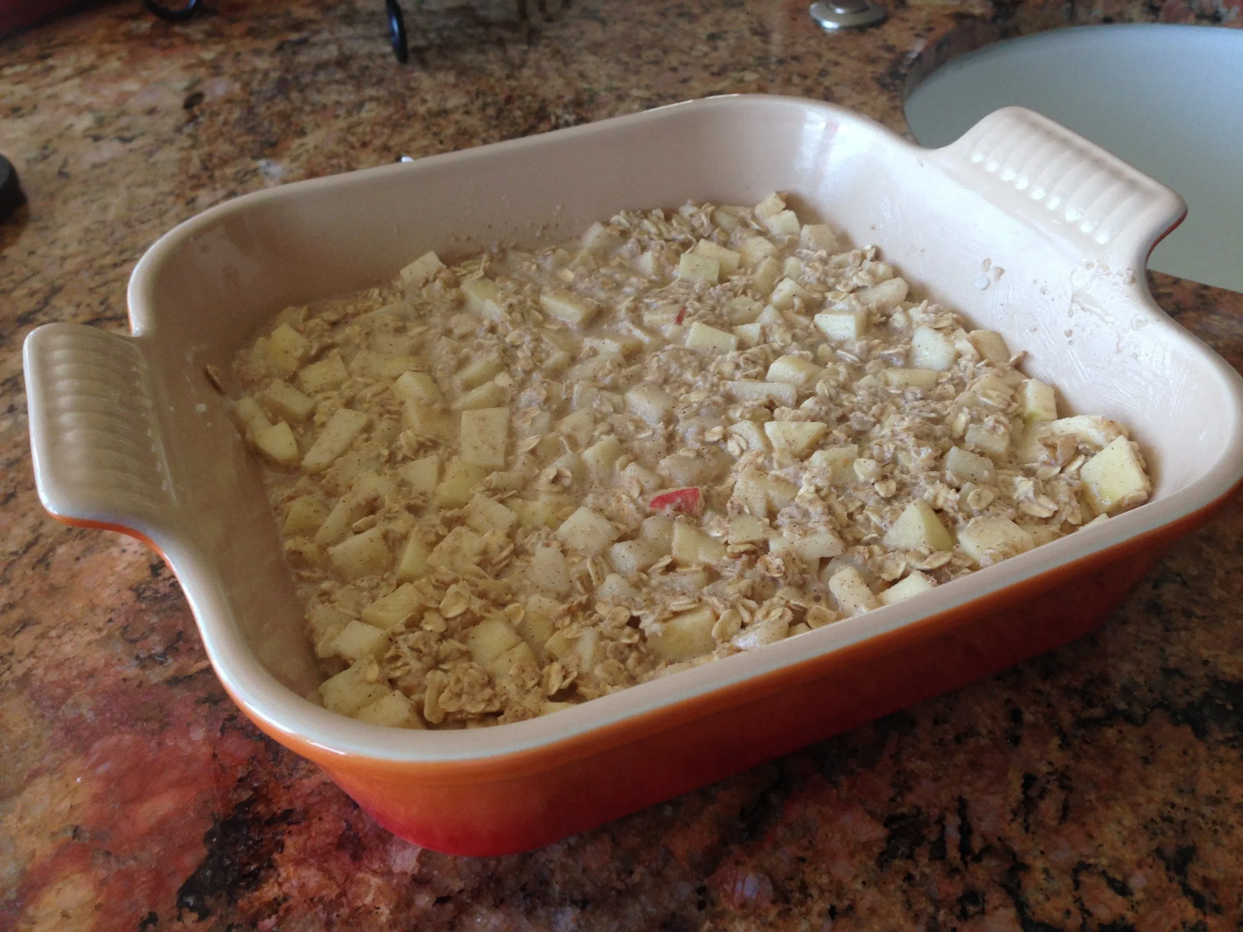 Maple Cinnamon Apple Pear Baked Oatmeal